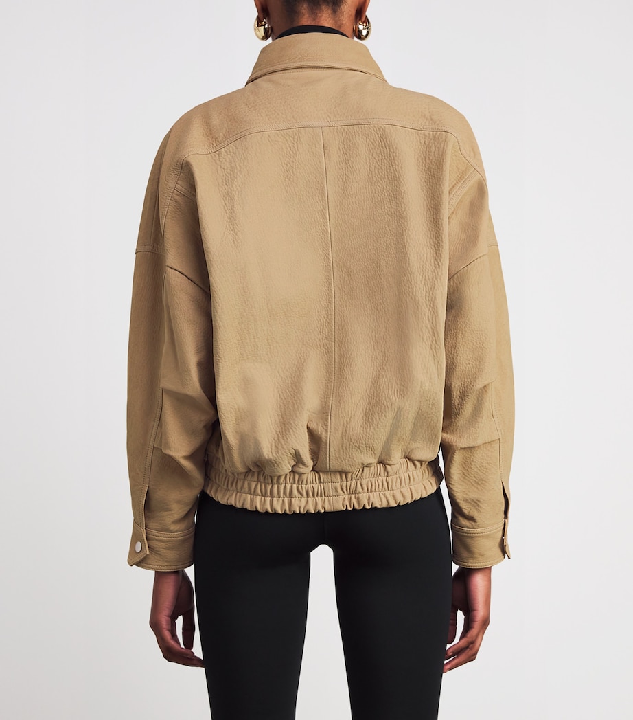 Suede Dalma Bomber Jacket BEIGE NUBUCK Image 4
