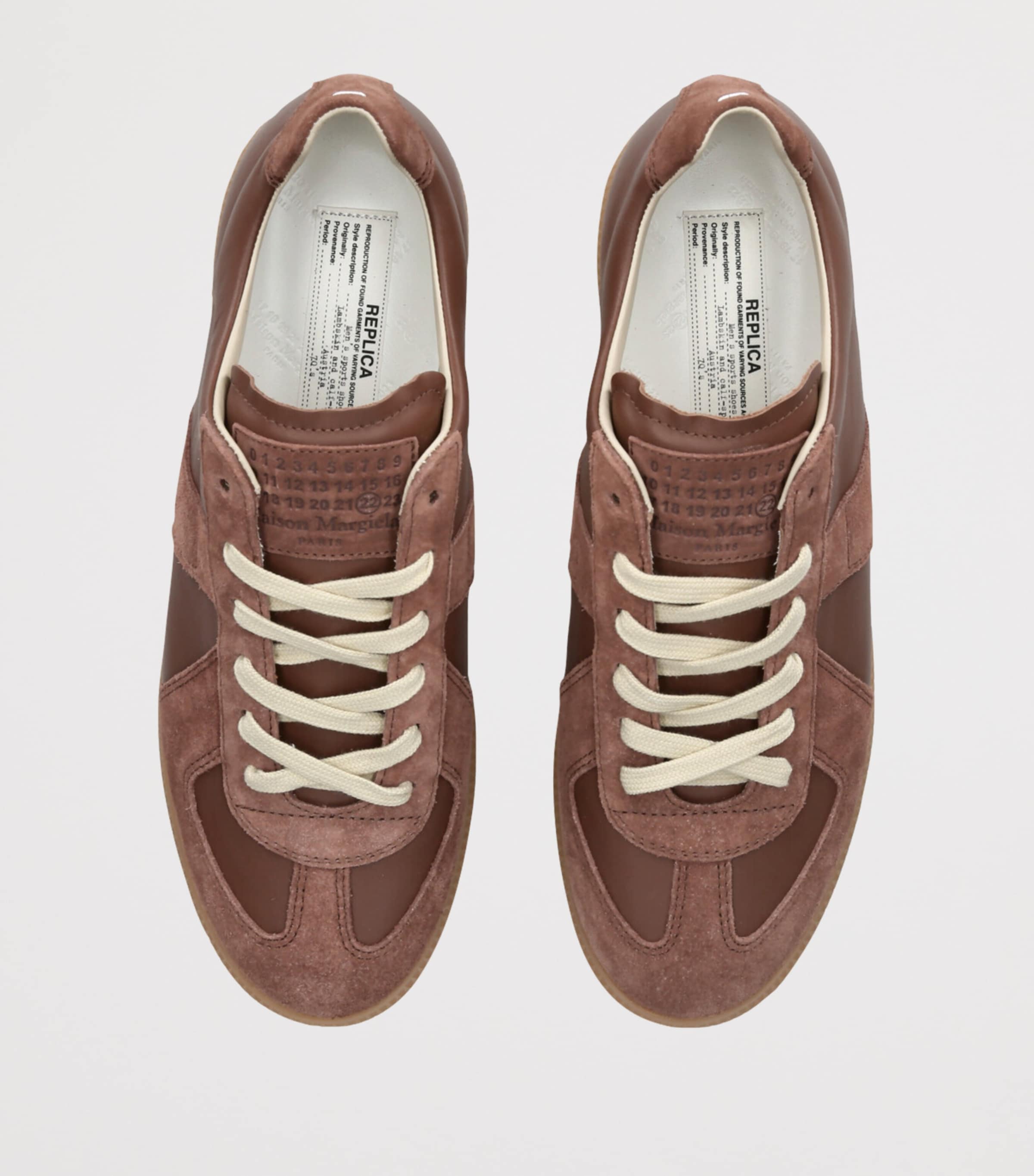 Leather Replica Sneakers BROWN/OTH Image 4