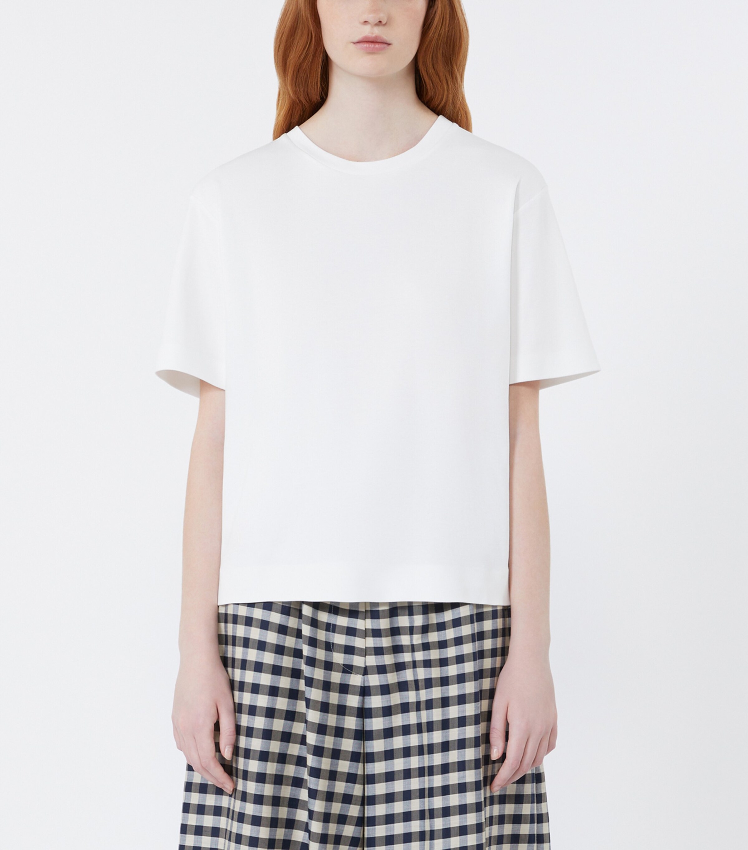 Weekend Max Mara Womens Cotton T-Shirt White Image 3