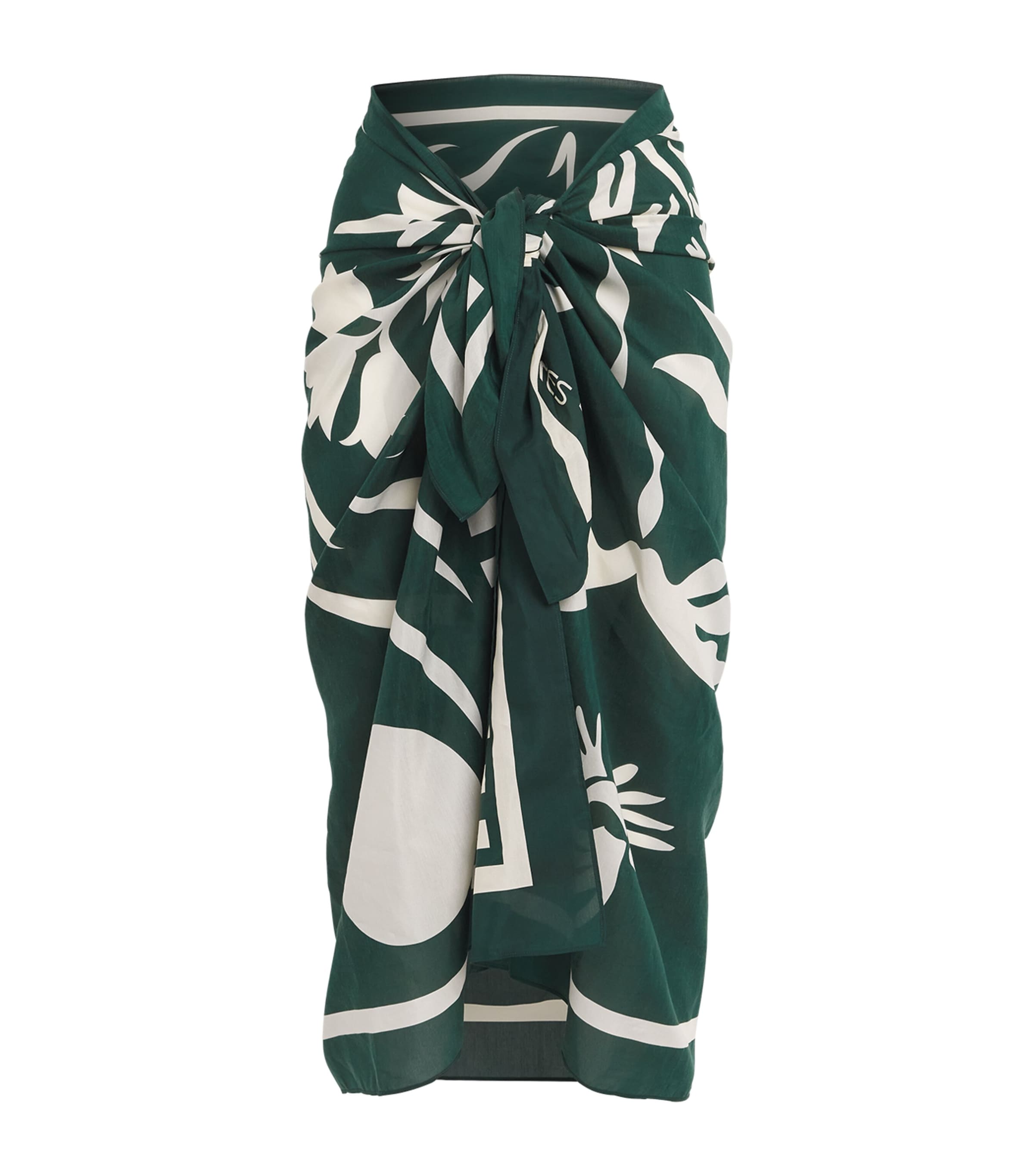Eres Womens Silk-Cotton Mandapa Sarong Scarabee/pan Image 1