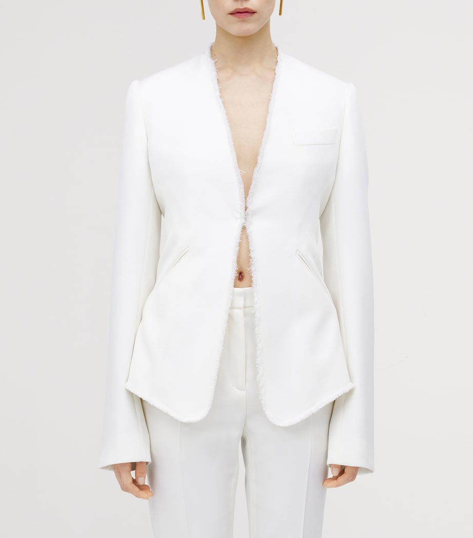 Wool Deconstructed Peplum Jacket 9015 Image 5