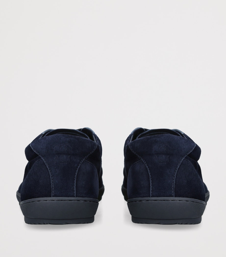 Brunello Cucinelli Suede Low-Top Sneakers Navy Image 2