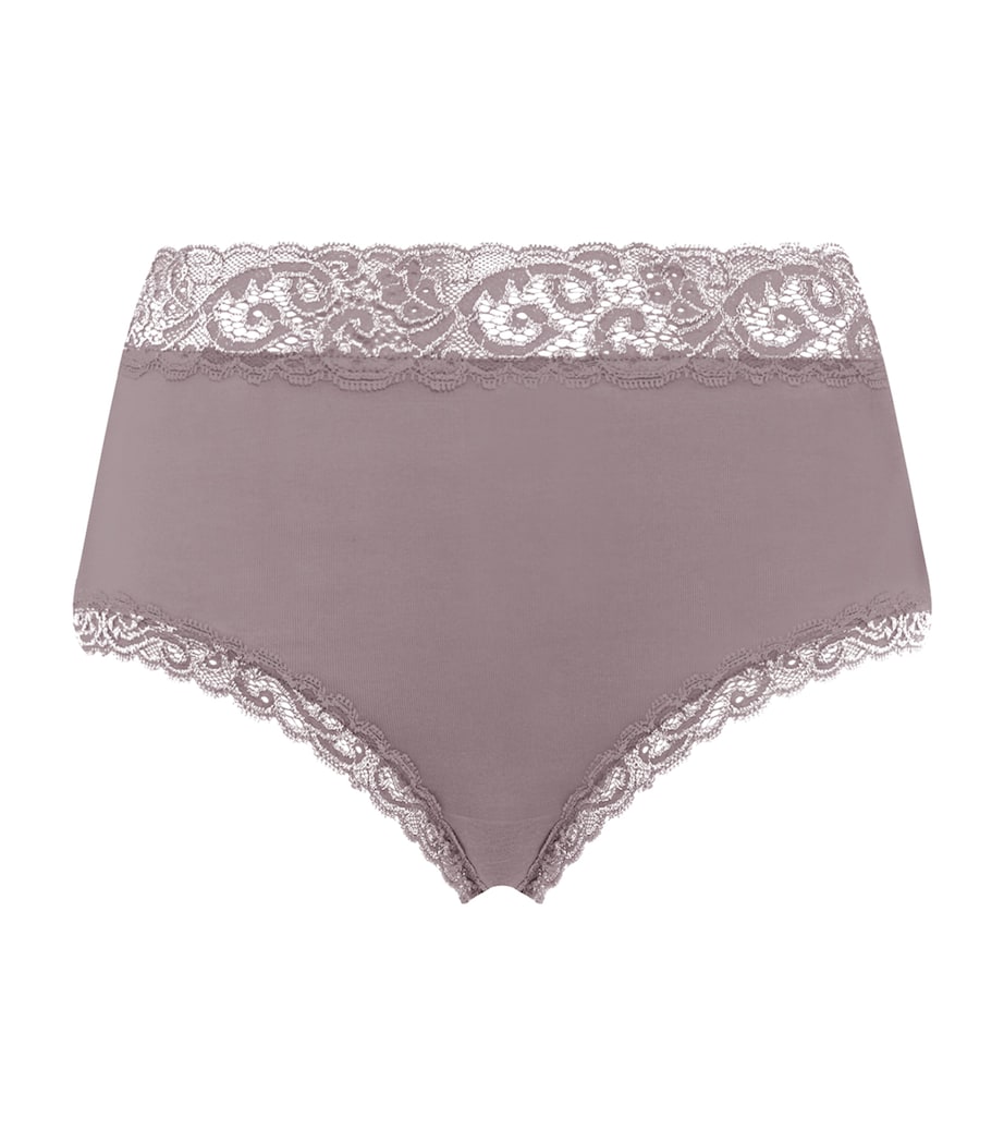 Hanro Womens Moments Maxi Briefs Stormy Rose Image 1