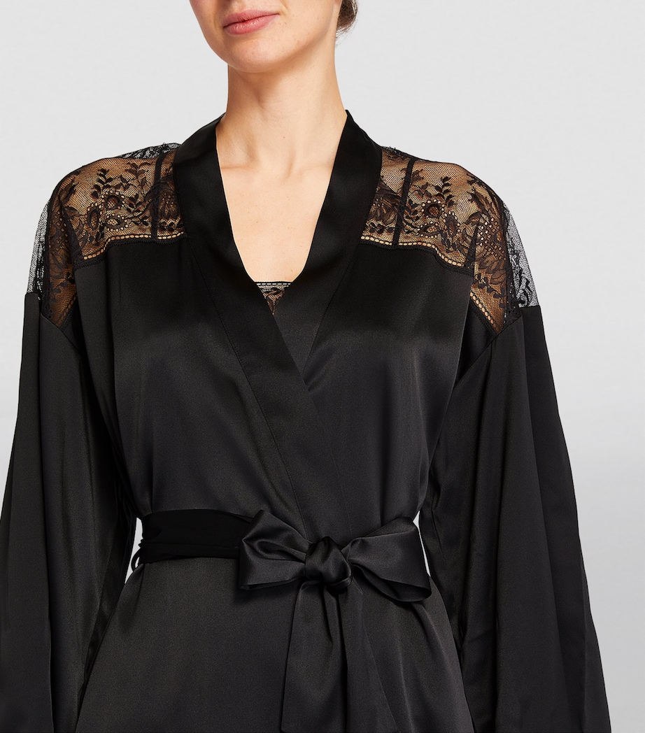 Aubade Womens Midnight Whisper Robe Noir Image 6