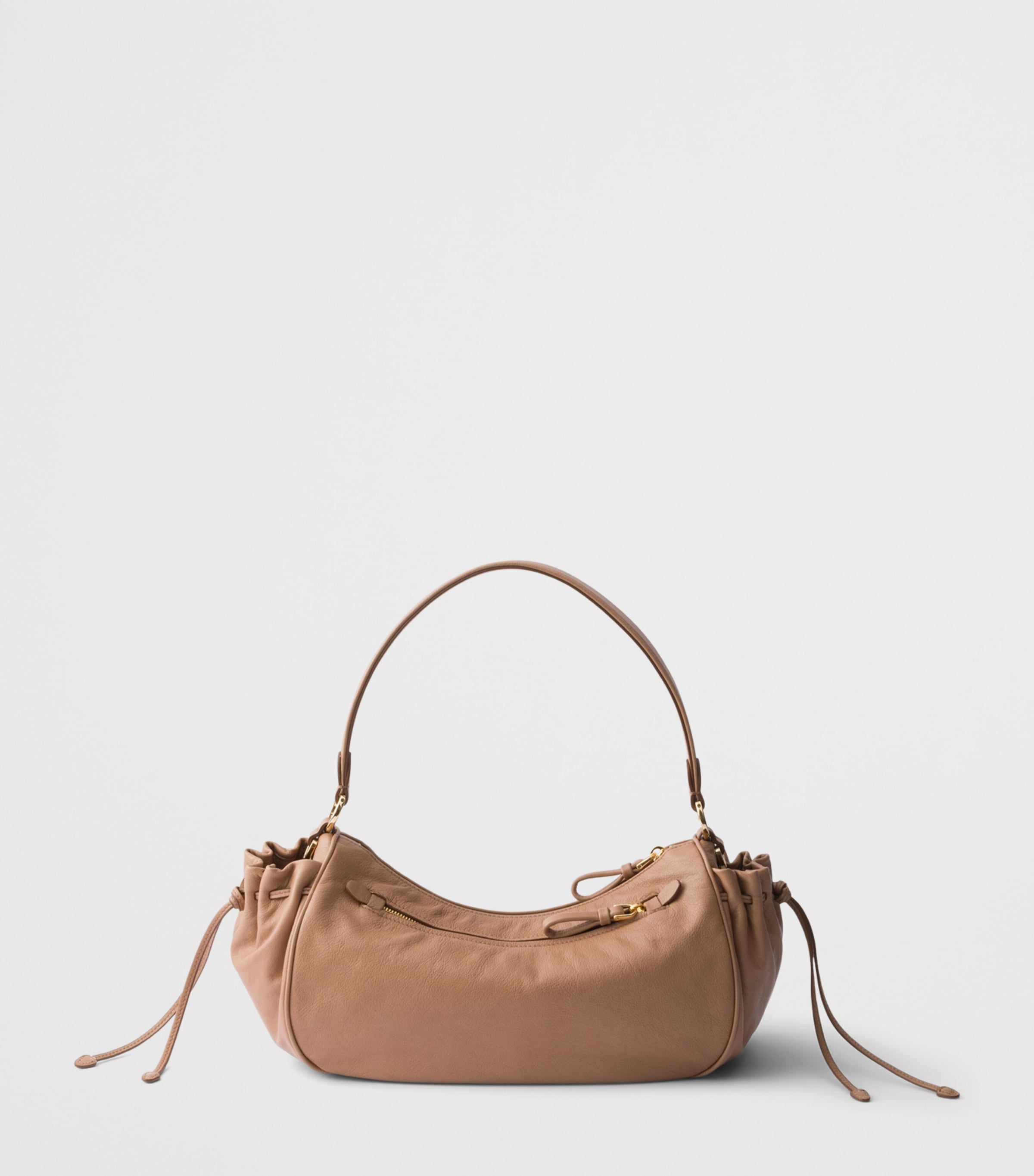 Prada Leather Shoulder Bag Powder Image 3