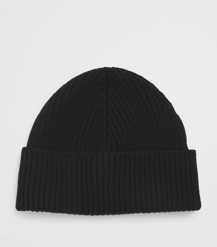 Merino Logo Beanie 0180 - NOIR/NOIR Image 2