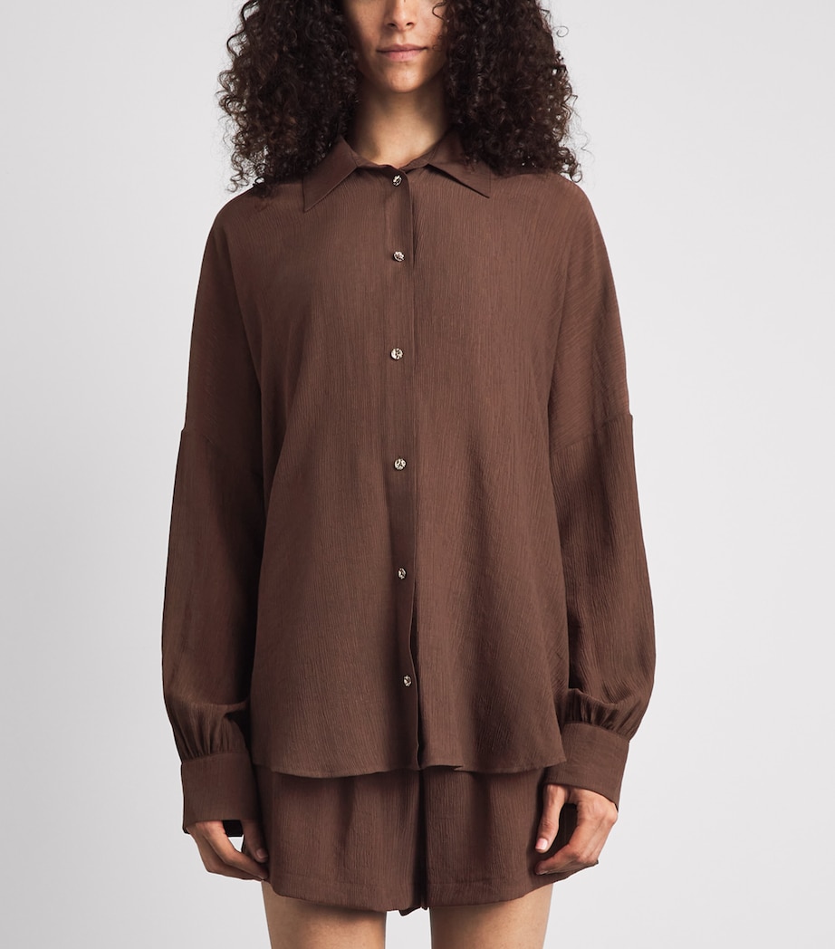 AWAY THAT DAY Womens Maldives Shirt Espresso Image 4