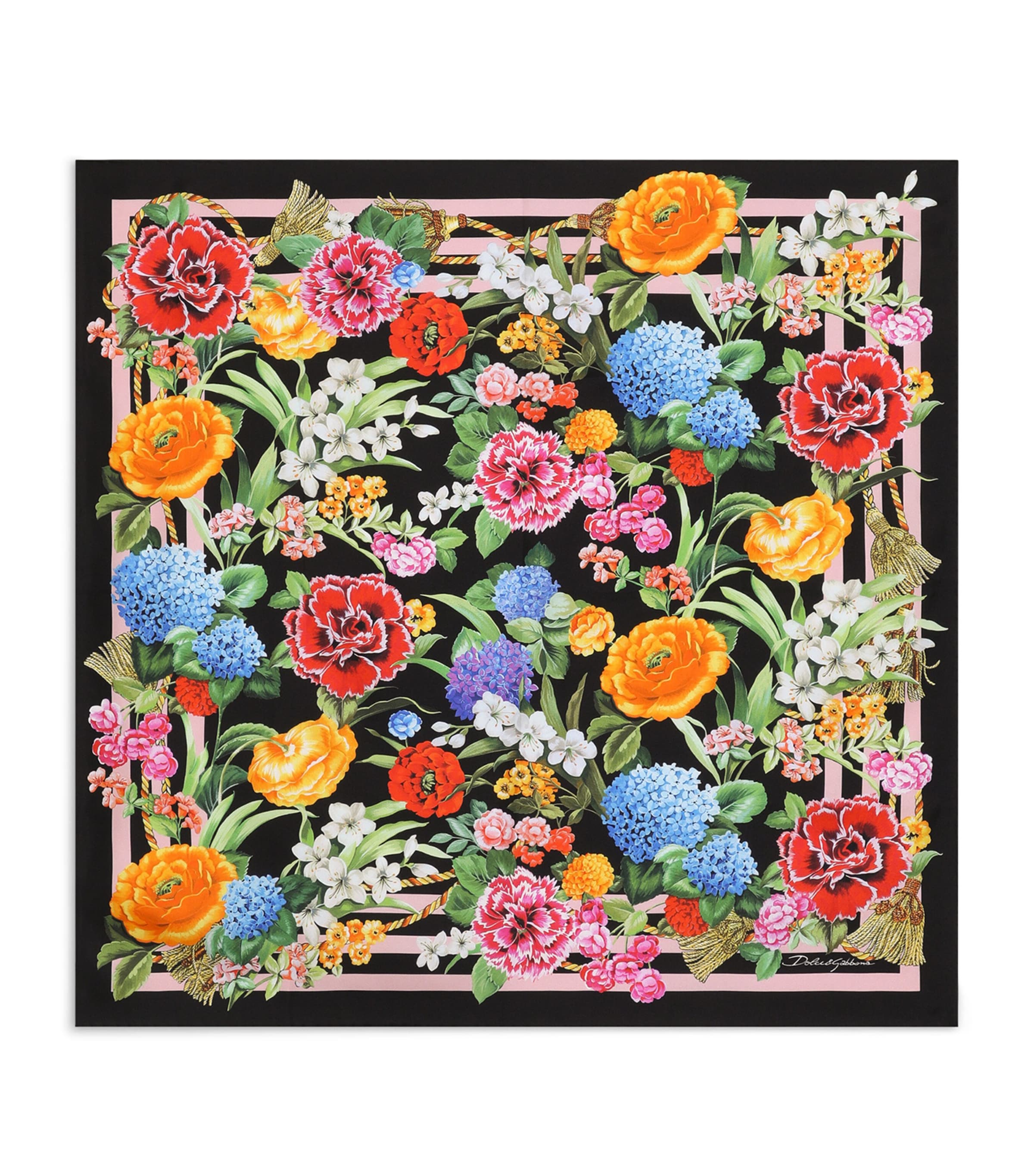 スカーフ Dolce & Gabbana Floral print scarf dolce-gabbana-floral-leopard-