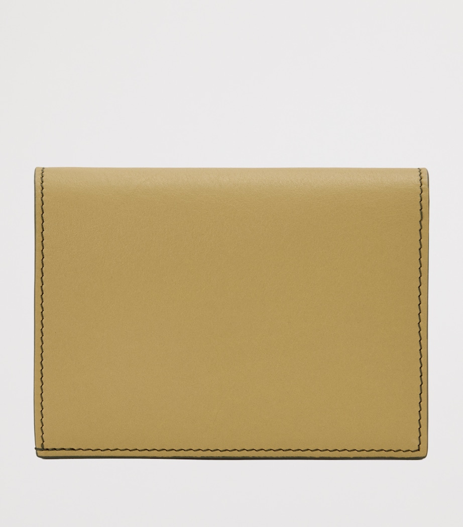 Leather Landscape Wallet BOTTLE GREEN OCHRE Image 2