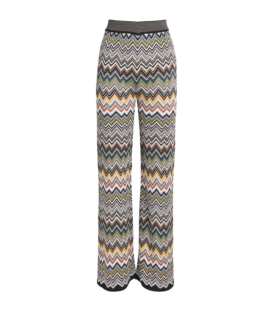 Zigzag Flared Trousers SM9TA MULTICOLOR Image 1