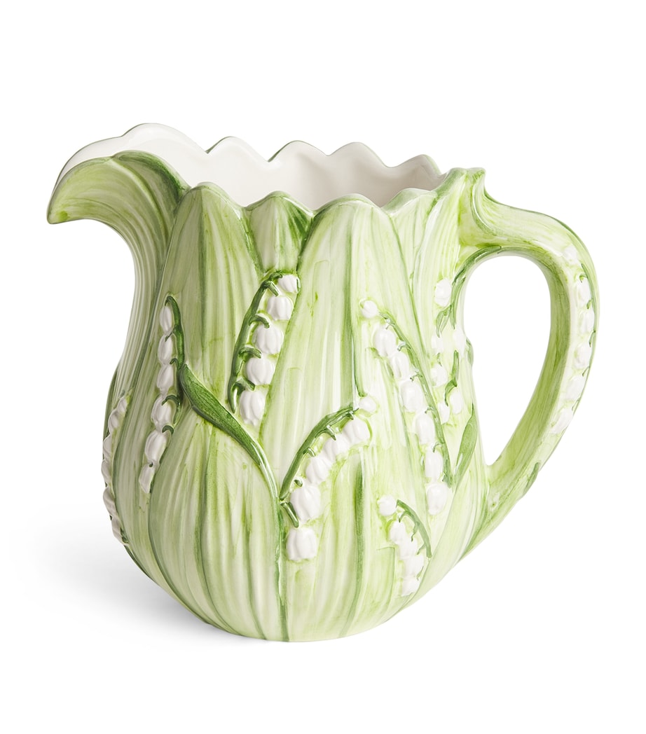 Lilly Of The Valley Jug WHITE/GREEN Image 1