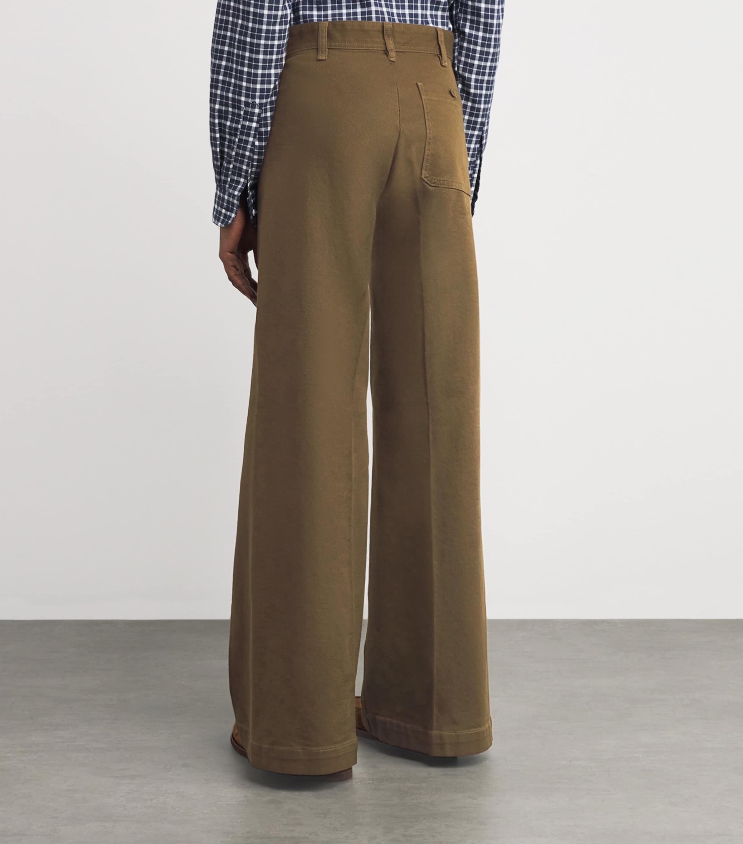Stretch-Cotton Beaton Trousers OLIVE Image 4