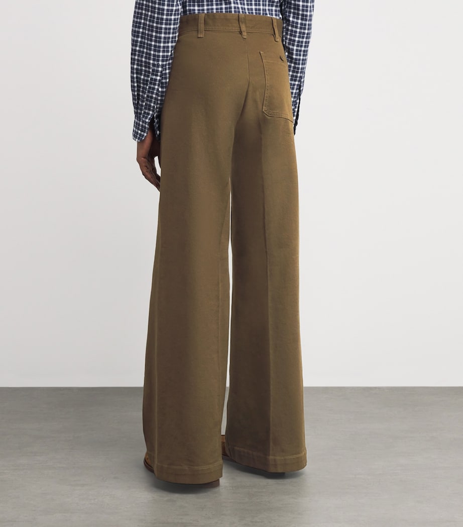 Stretch-Cotton Beaton Trousers OLIVE Image 4