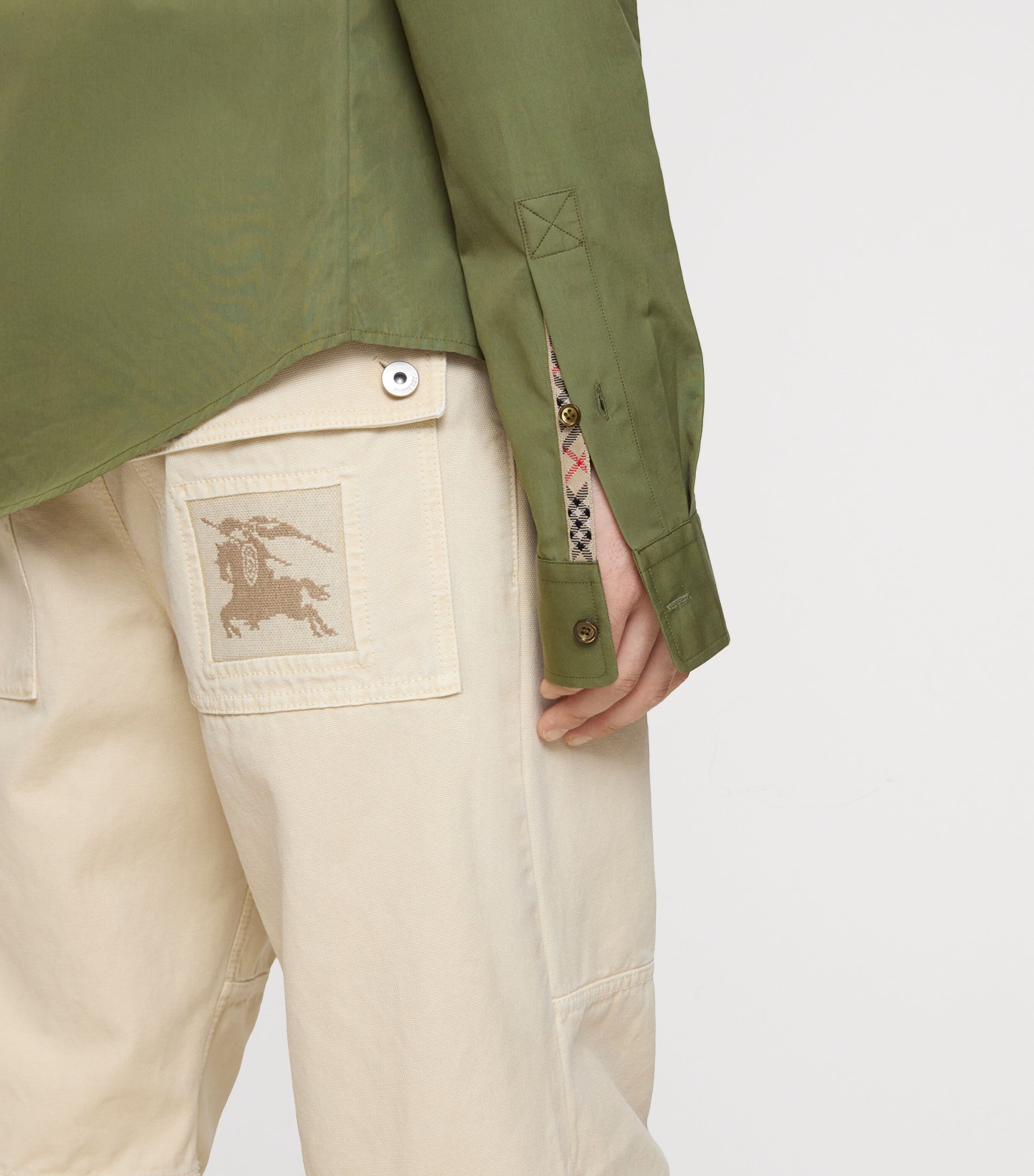 Cotton Poplin EKD Shirt PASTURE Image 3