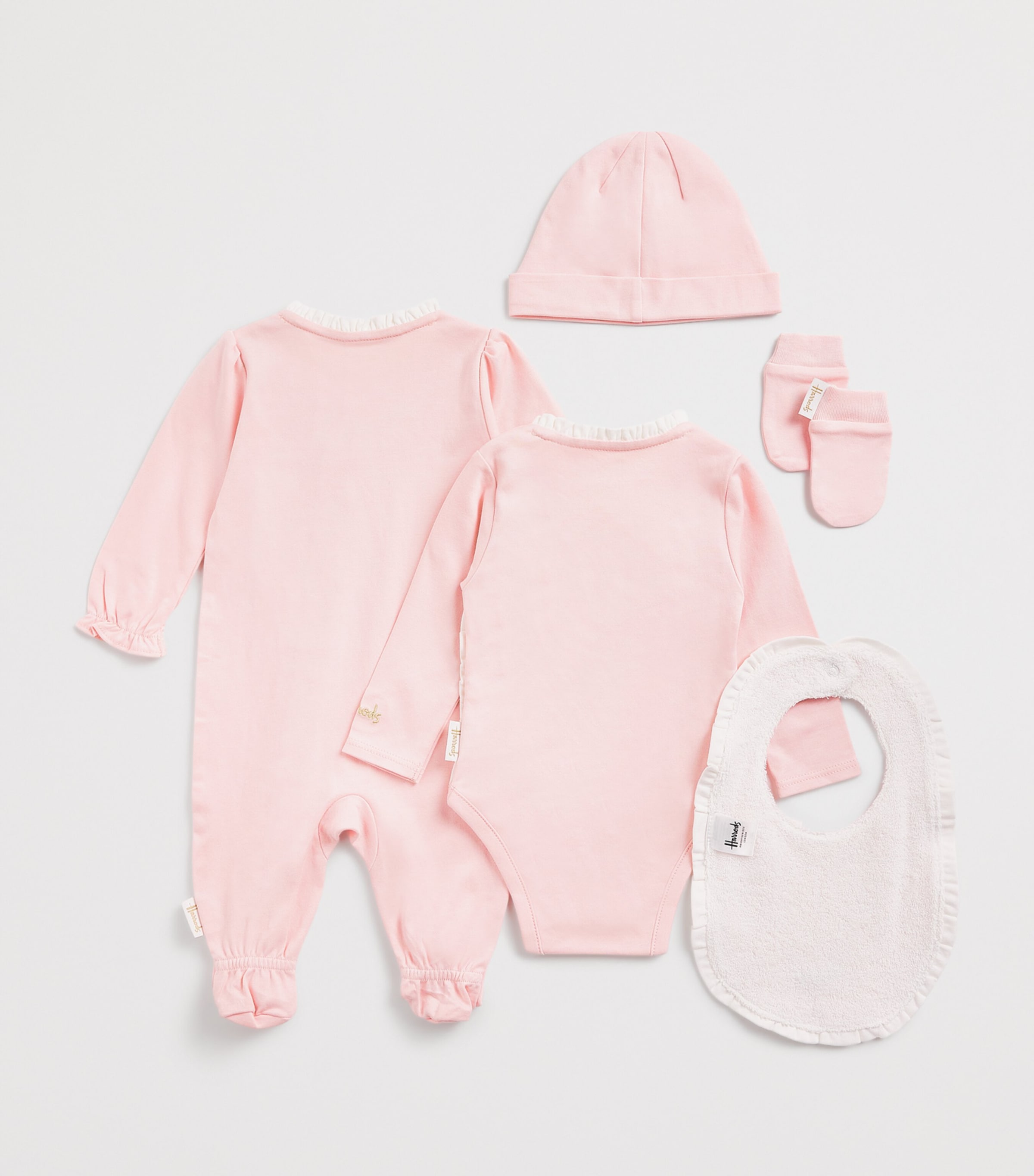 Harrods Pink Pima Cotton Jersey Baby Gift Set (0-18 Months 