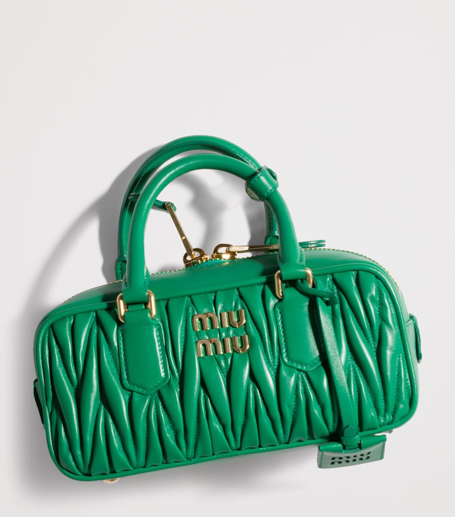 Miu Miu ARCADIE MATELASS NAPPA LEATHER. Green Image 4