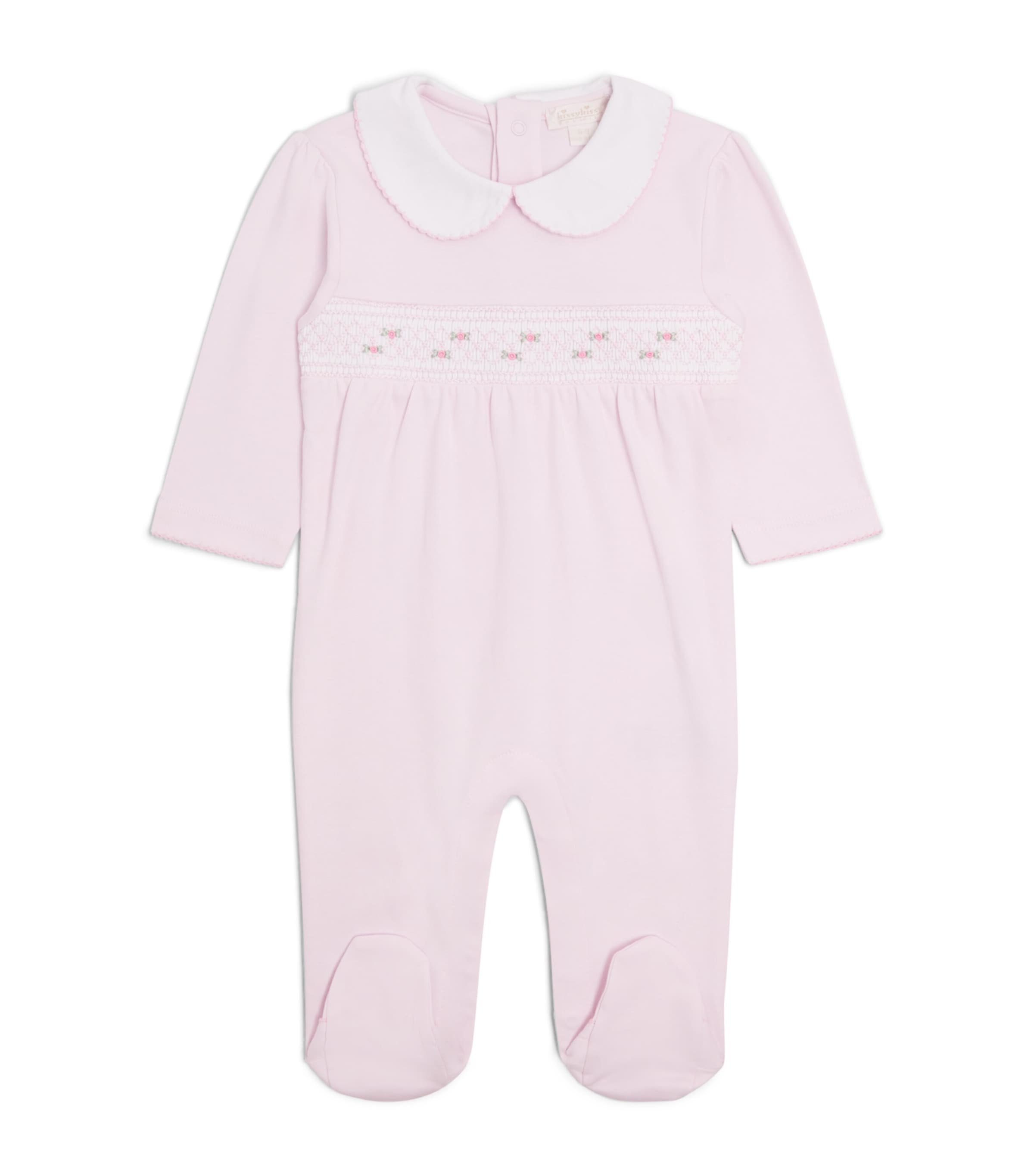 Kissy Kissy Kids'  Pima Cotton Embroidered All-in-one In Pink