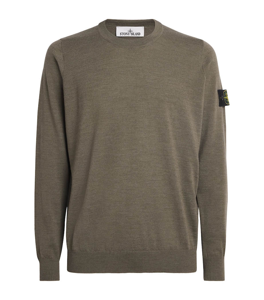 Stone Island Mens Compass Logo Sweater Image 1