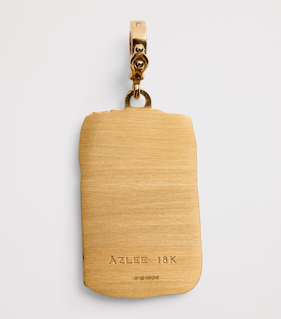 Yellow Gold and Diamond New Beginnings Moon Phases Charm YELLOW GOLD Image 3