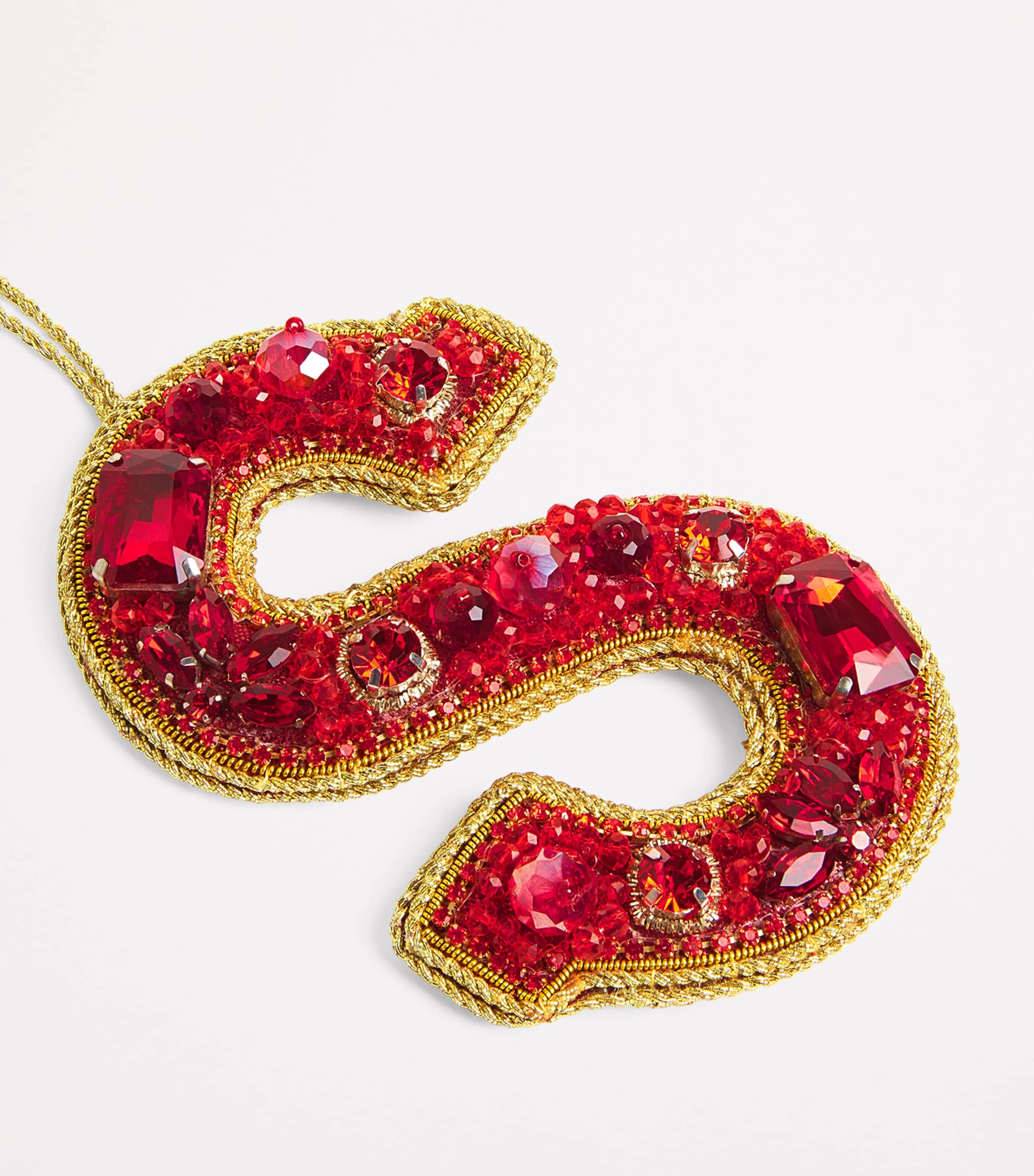 Embellished S Tree Decoration RED Image 2