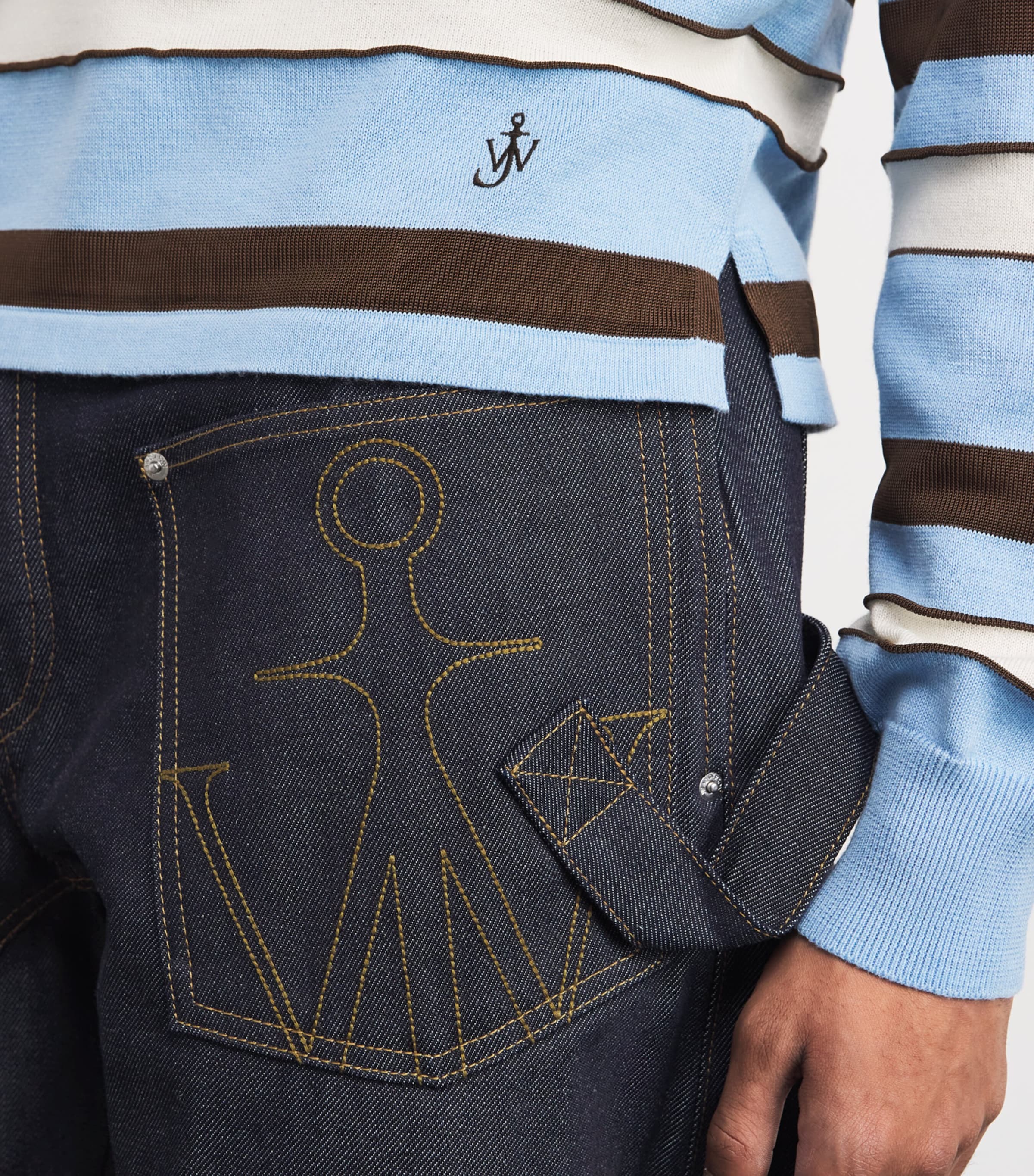 Twisted Wide-Leg Jeans INDIGO 870 Image 6