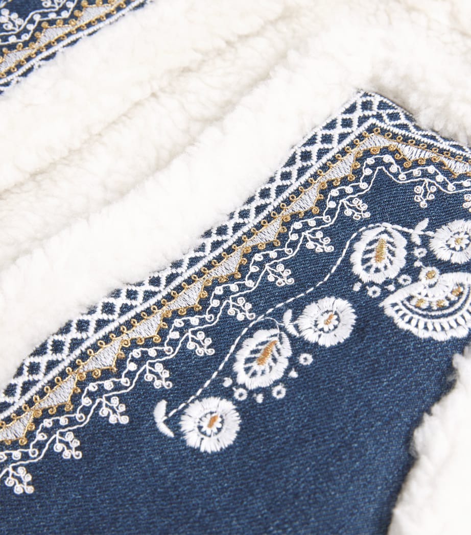 Denim Reversible Librana Waistcoat (4-12 Years) STONE BLUE - CREAM Image 3