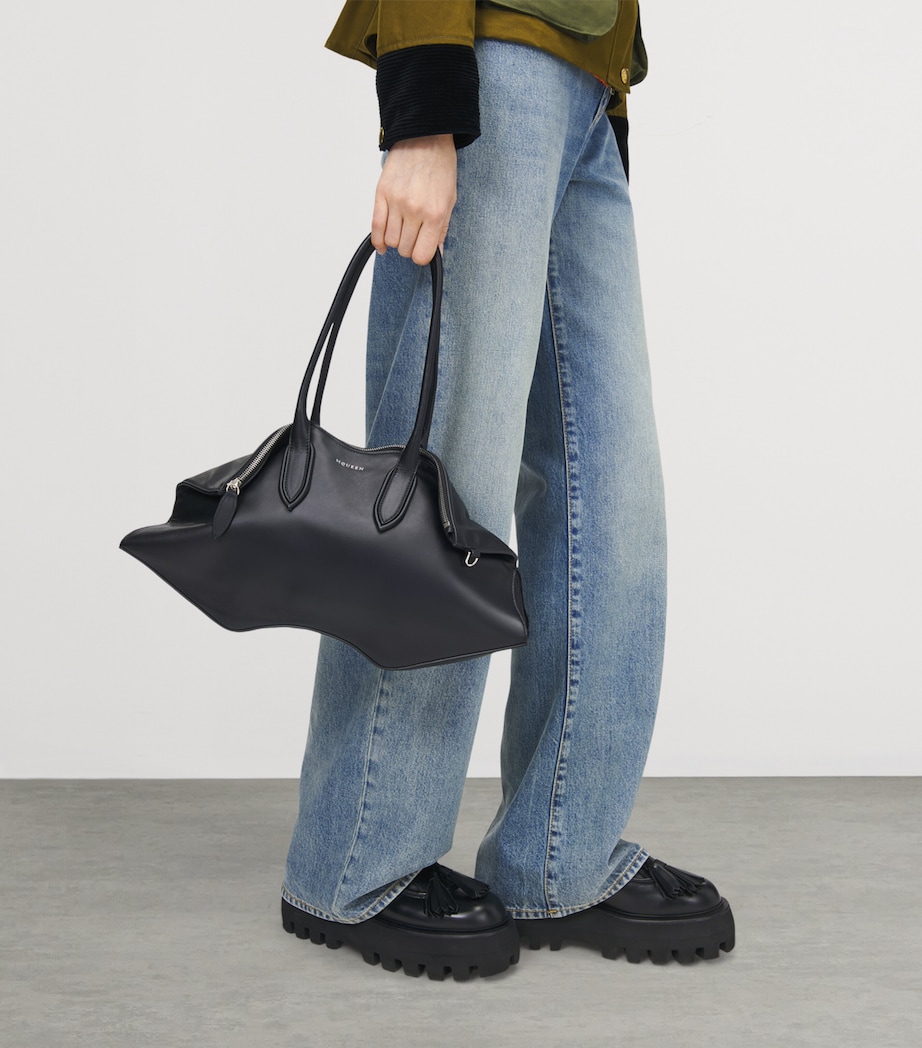 Leather Manta Top-Handle Bag 1000 Image 2