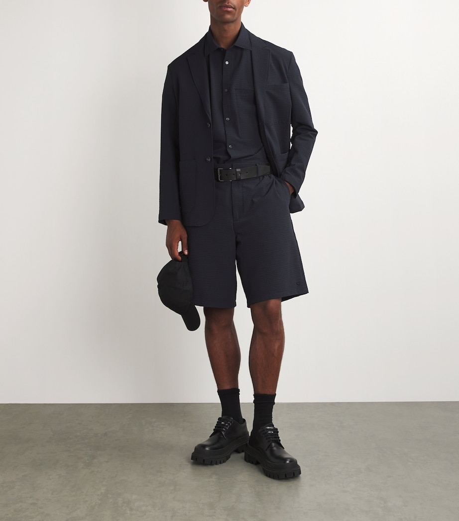 Leather Debossed-Logo Belt 80001 Image 2