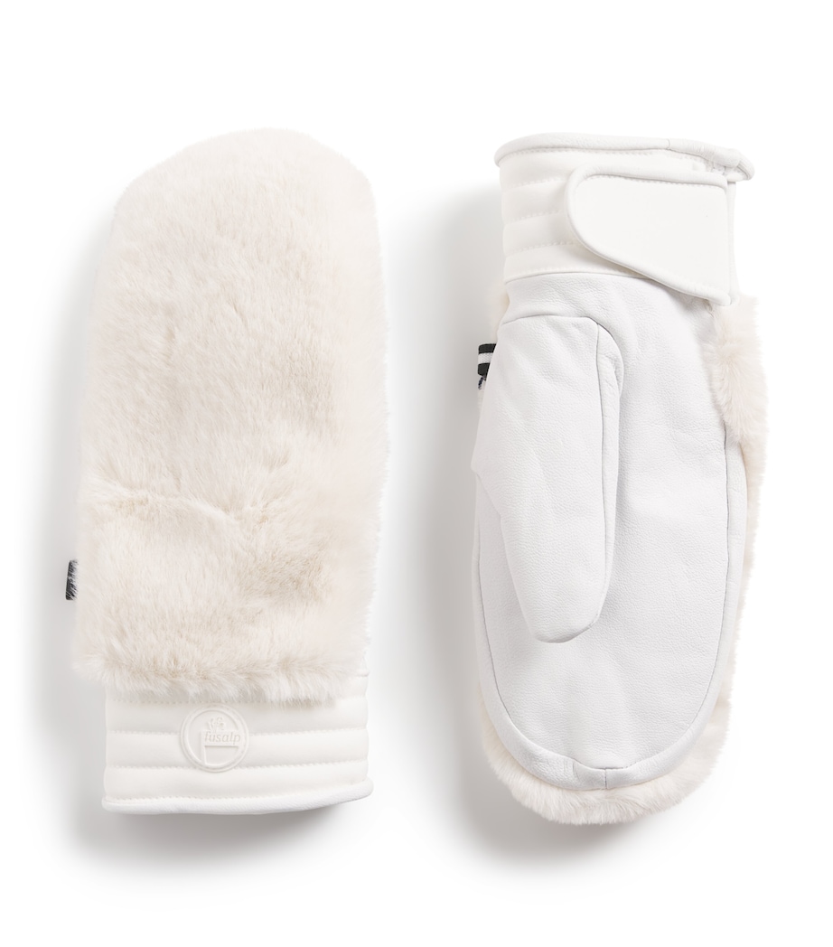 Faux Fur Mittens 1106DESERT/NEIGE Image 1