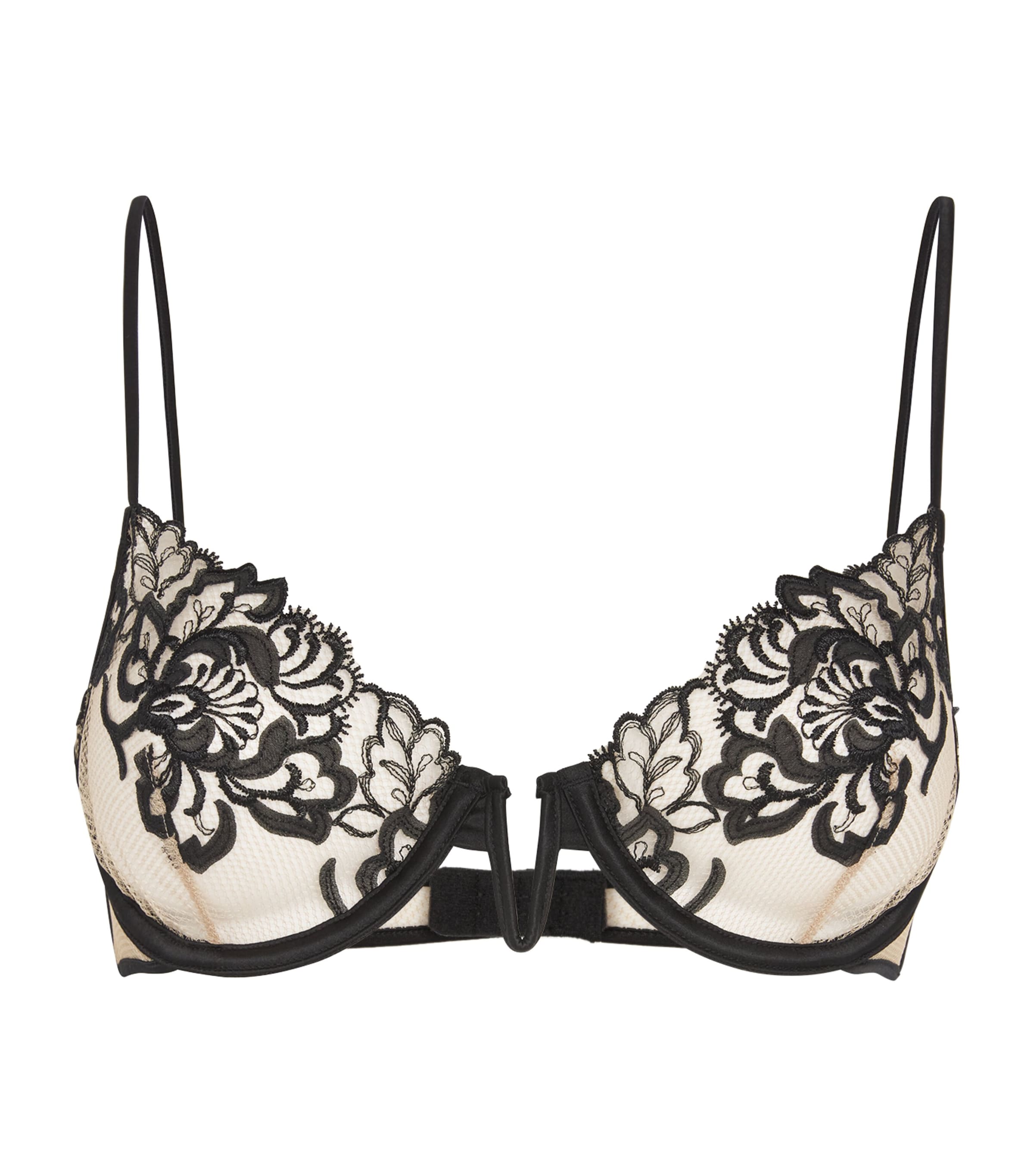 Shop Kiki De Montparnasse Lace Cezanne Demi Bra In Black