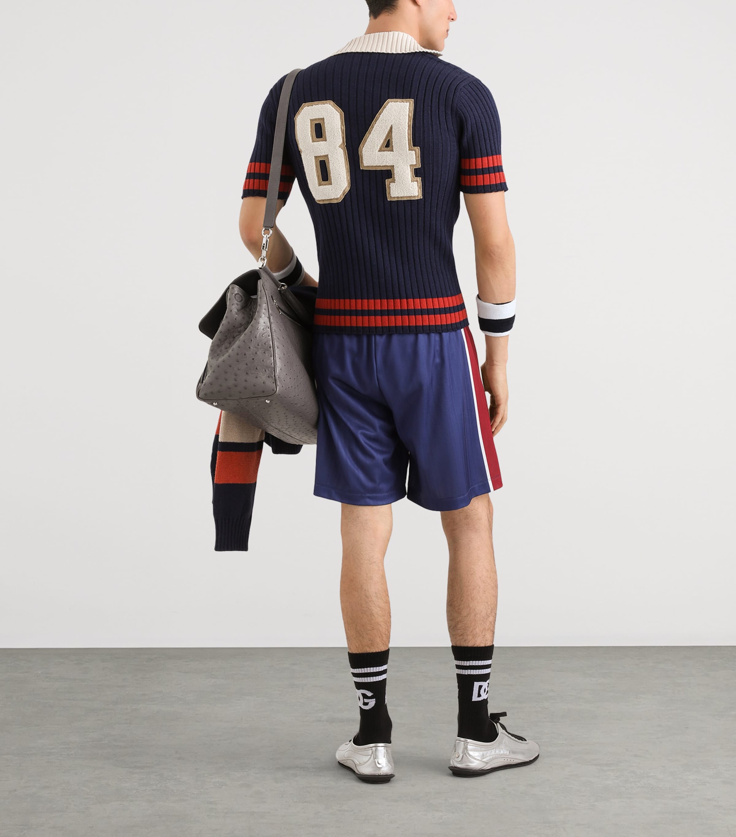 Dolce&Gabbana Mens Jersey Stripe Bermuda Shorts Dg Soccer Club Image 3