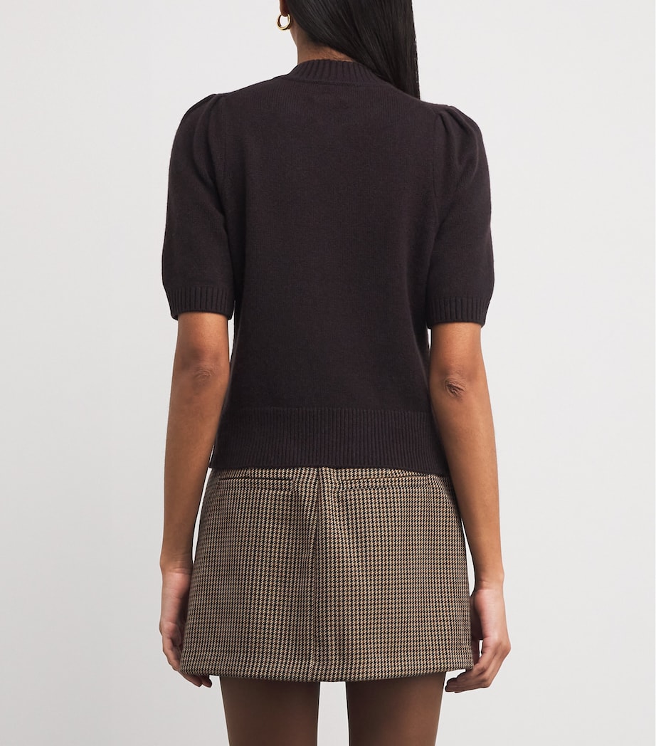 Cashmere Half-Zip T-Shirt GANACHE BROWN Image 4