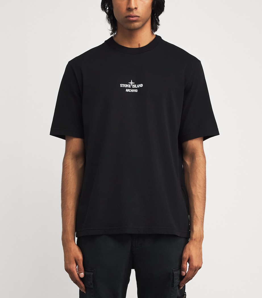 Cotton Archivio Logo T-Shirt V0029 Image 3
