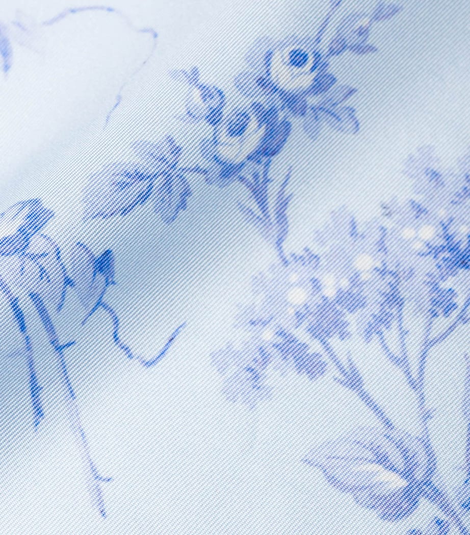 Prada Silk Floral Square Scarf Image 3