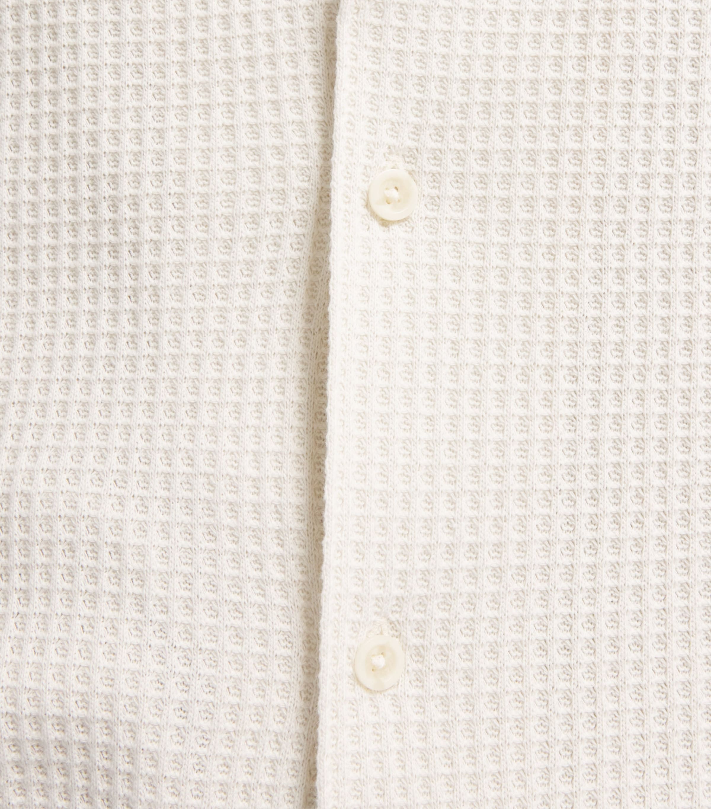Vince Mens Waffle Knit Shirt Blanco Image 6