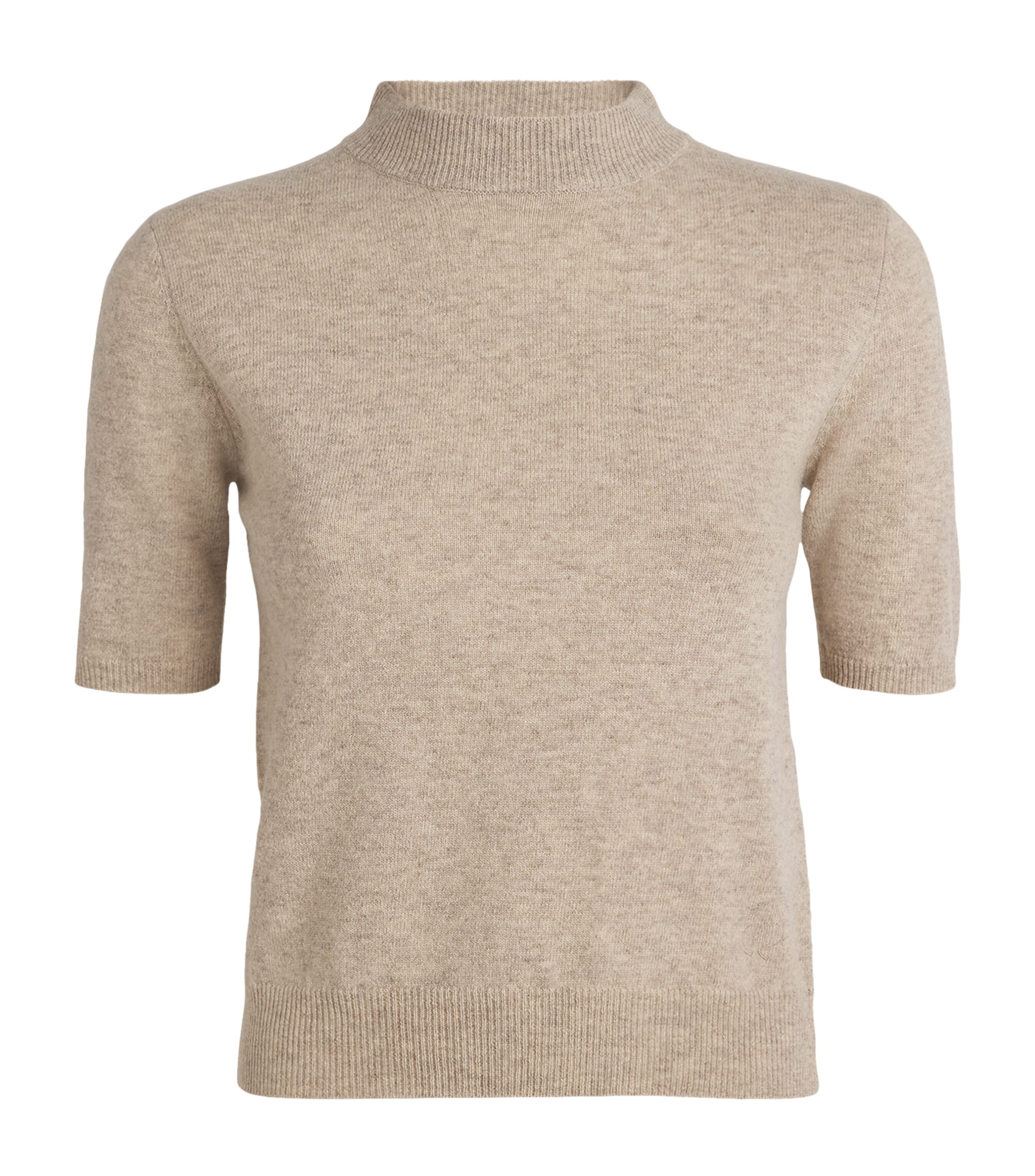 Claudie Pierlot Wool Short-sleeve Sweater In Neutral