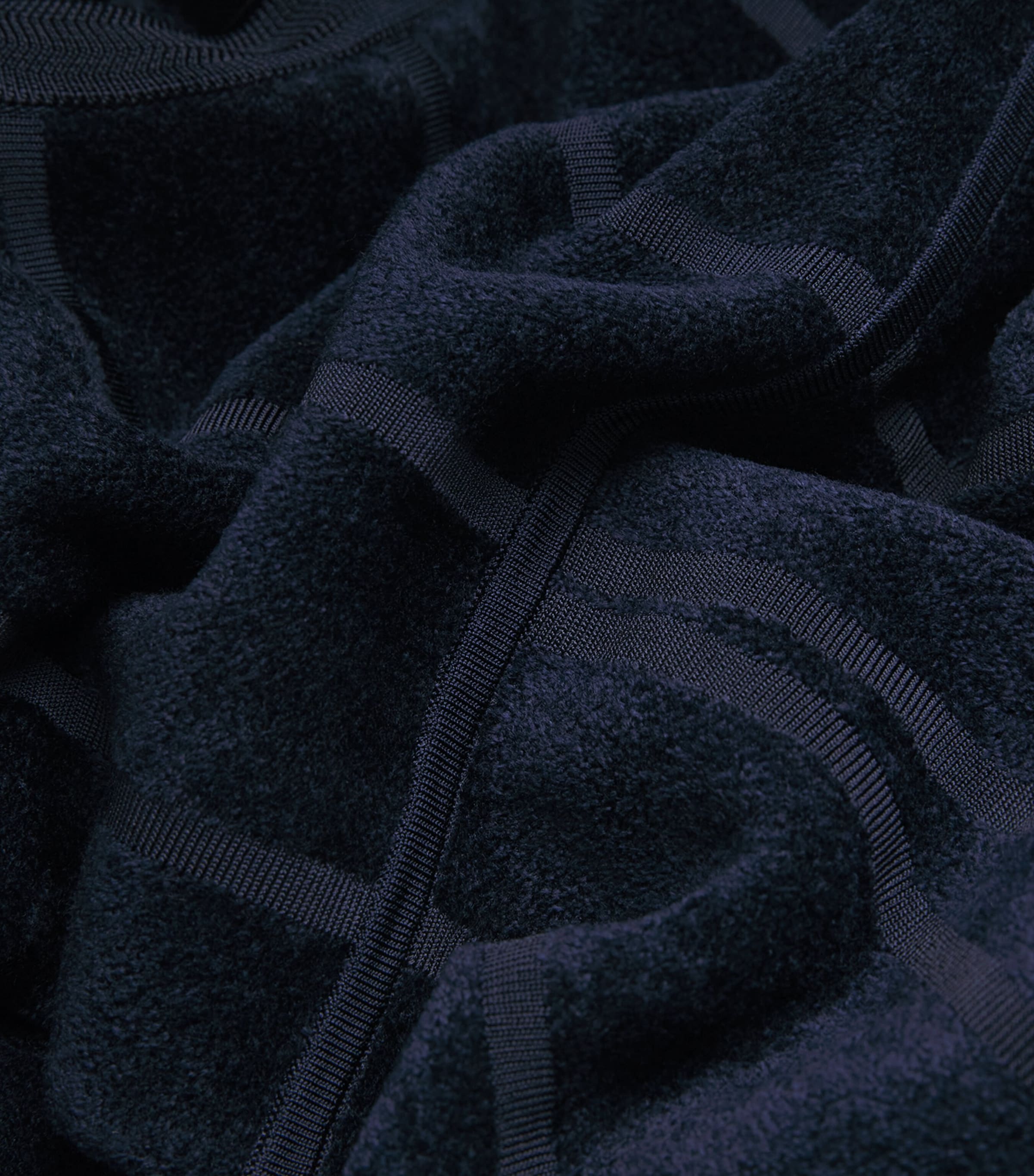 Terry Structured Midi Dress NAVY Image 5