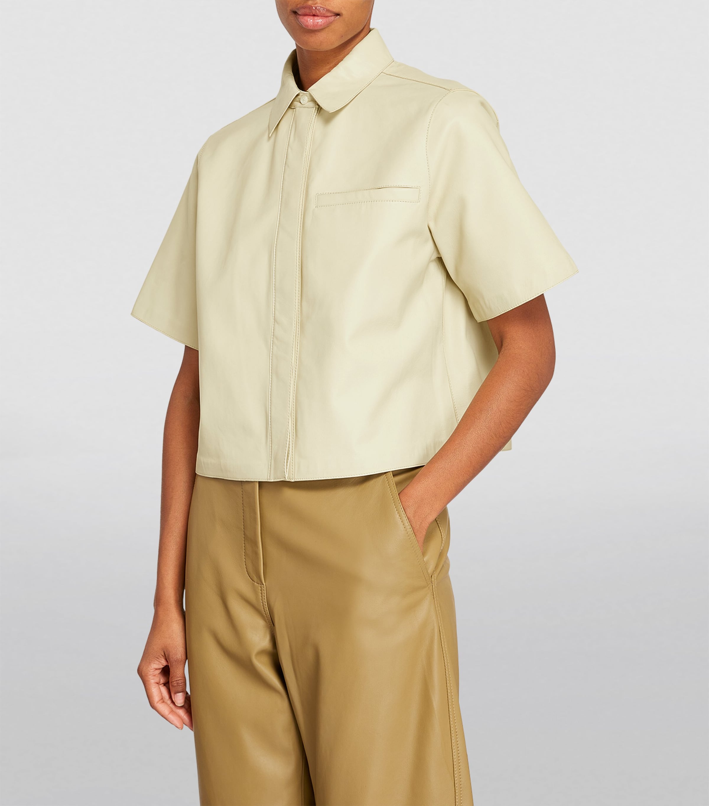 Leather Shirt A3019 Image 3