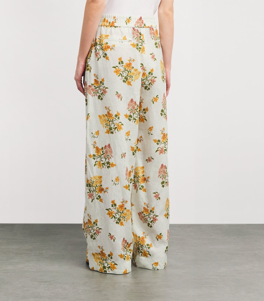 Linen Tota Cordillera Wide-Leg Trousers MULTICOLOR Image 4