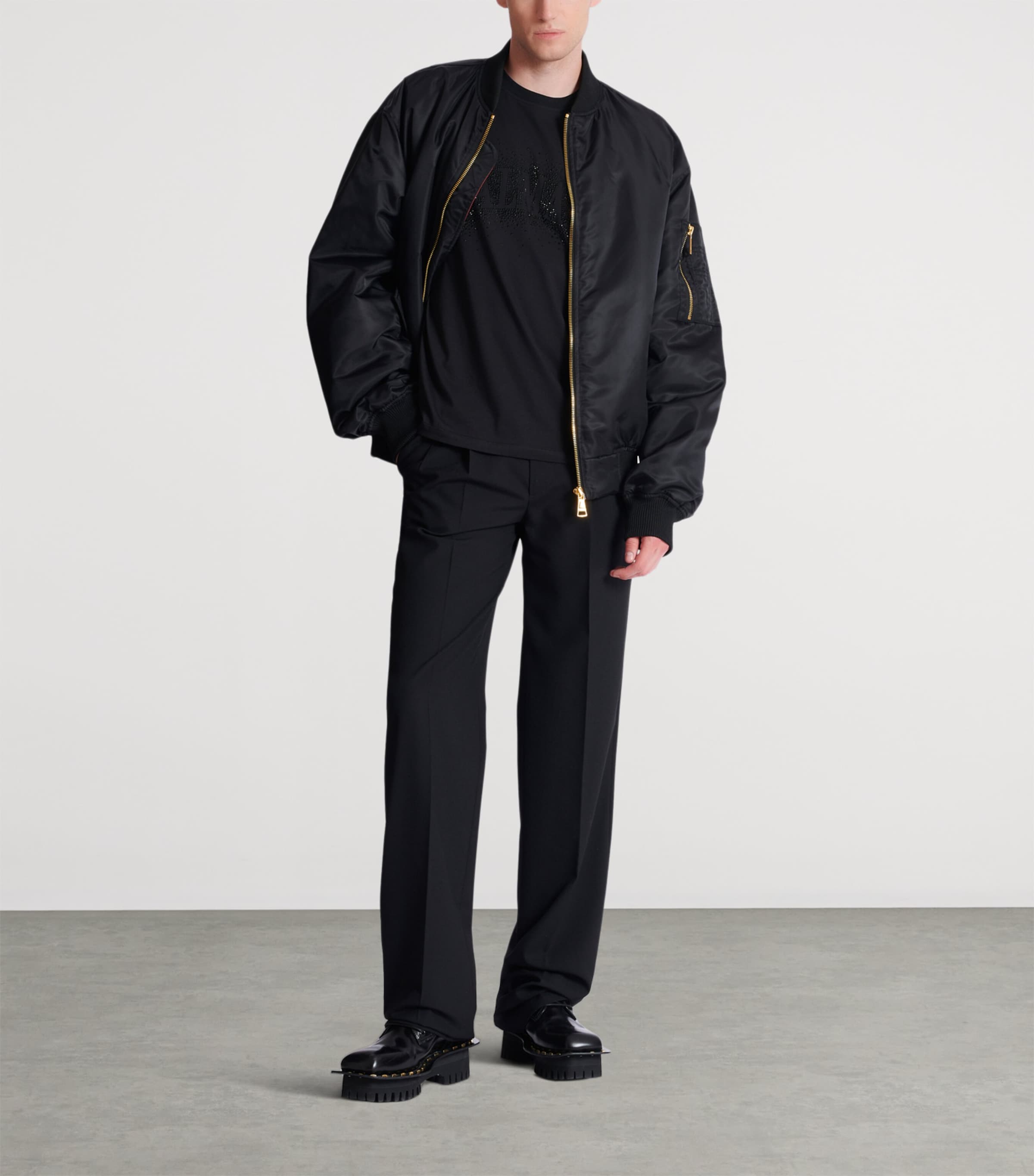 Cotton Crystal Logo T-Shirt EAP NOIR/NOIR Image 3