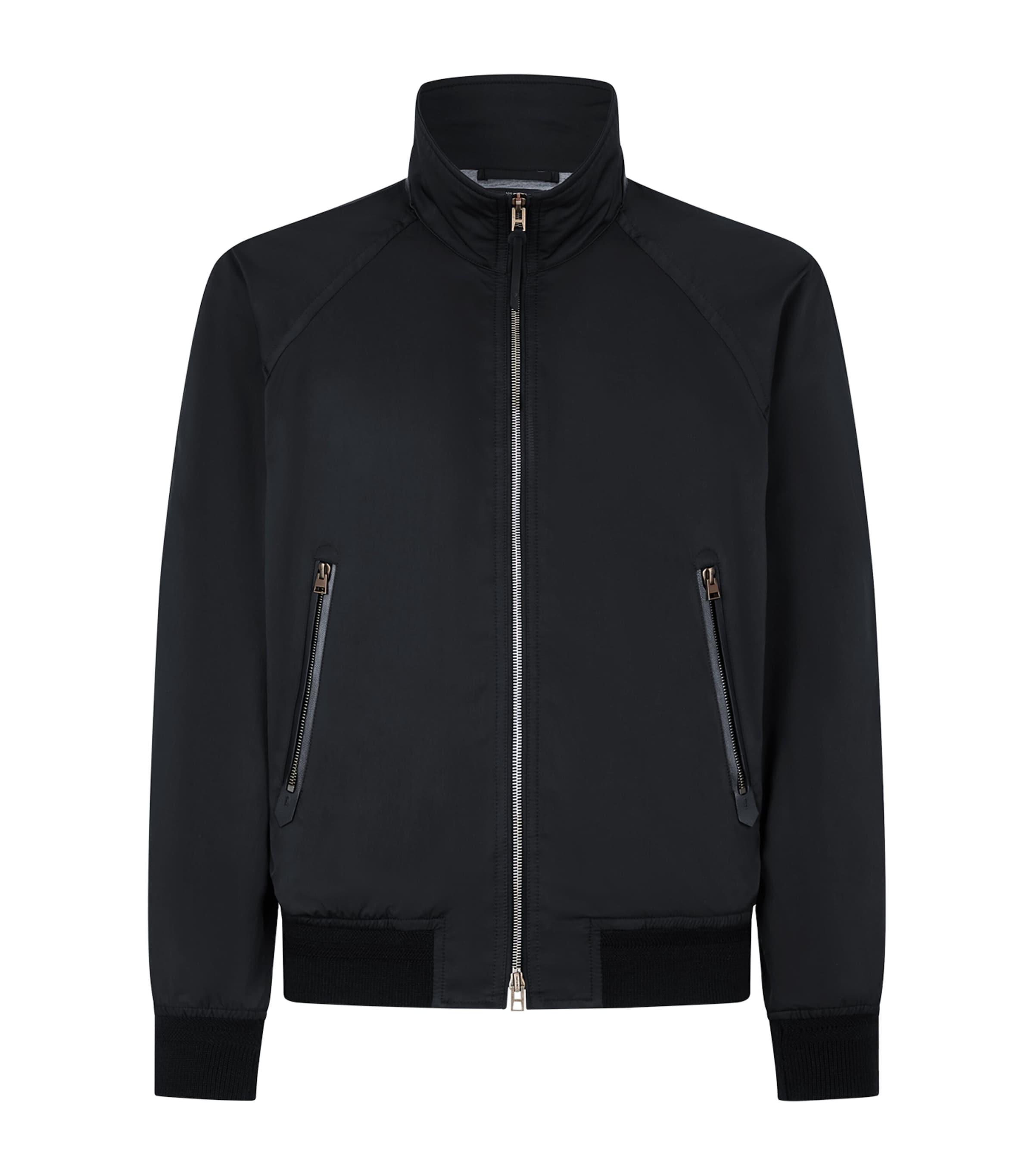 Tom Ford Technical Bomber Jacket In Blue