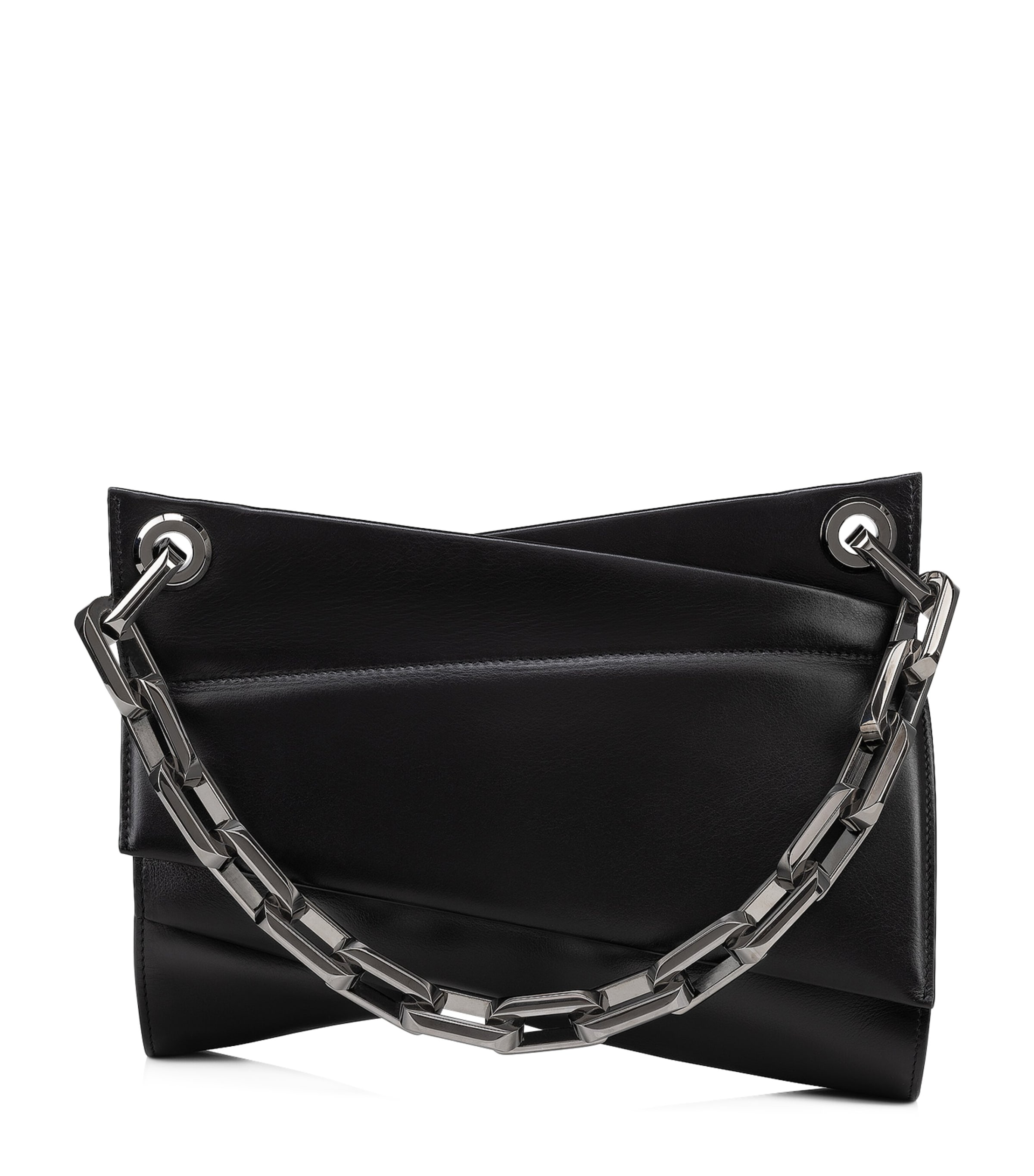 Shop Christian Louboutin Loubitwist Leather Shoulder Bag In Black