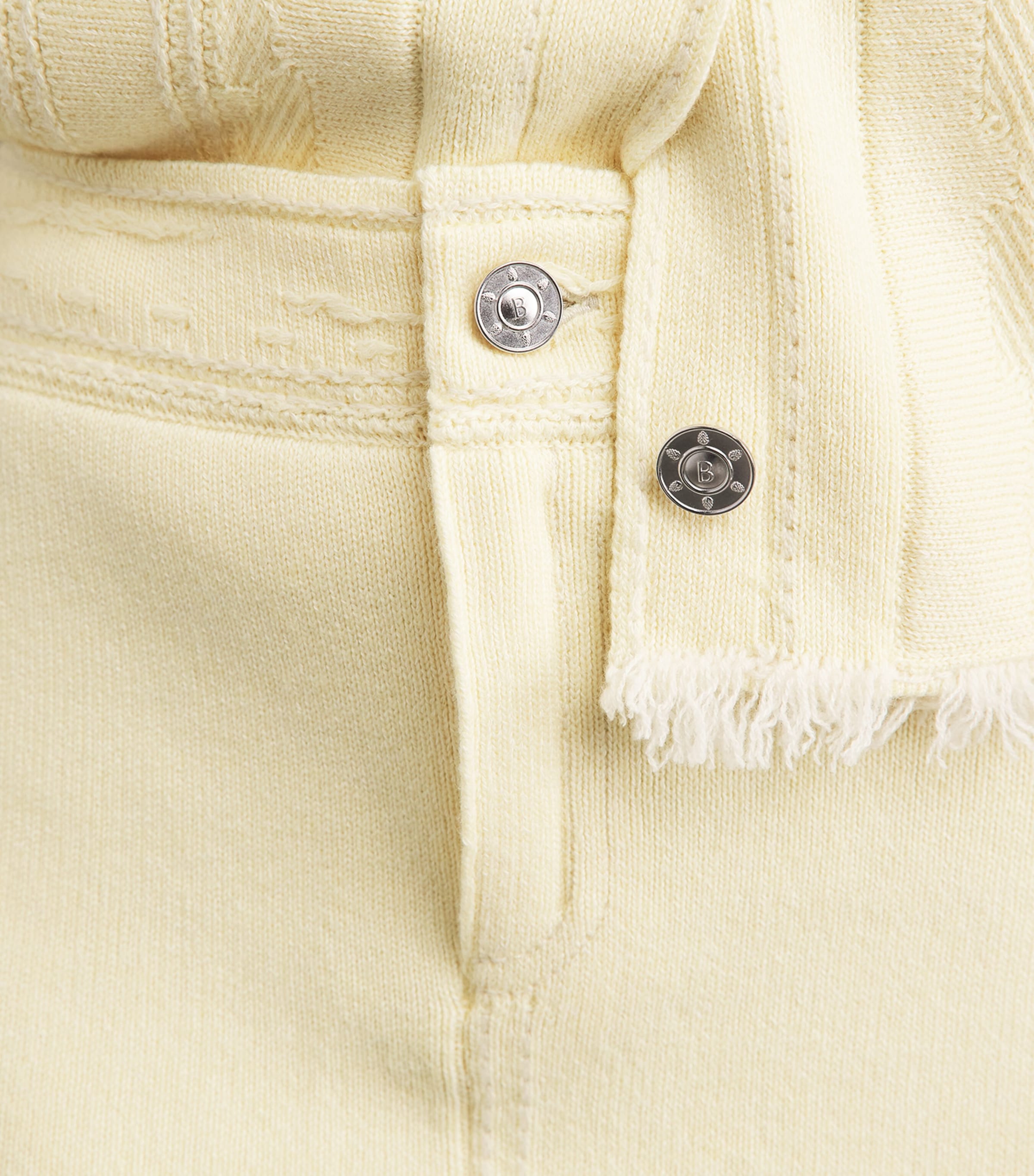 Barrie Womens Cashmere-Cotton Denim Mini Skirt Butter Denim Image 3