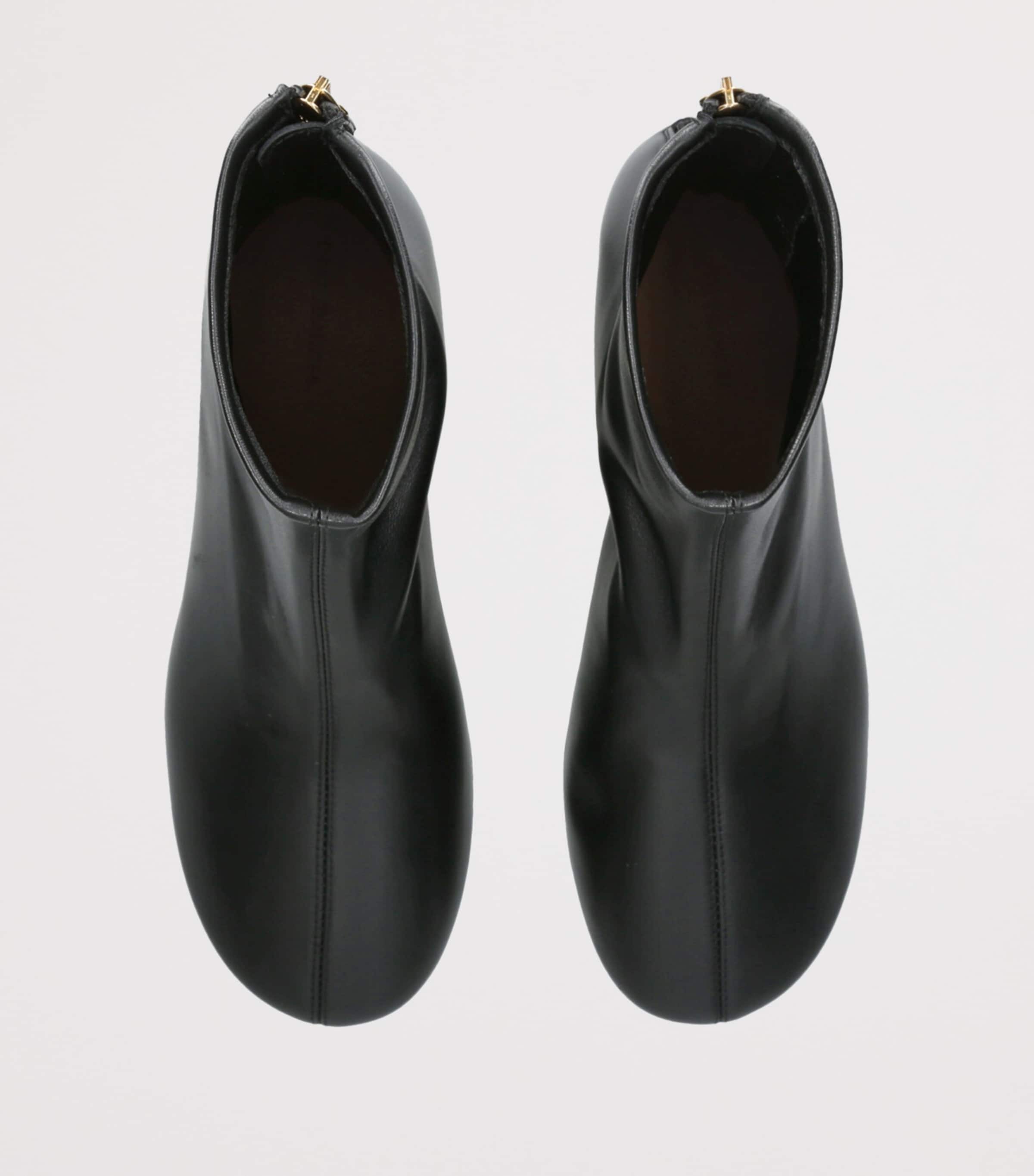 Leather Harlie Ankle Boots 55 BLACK Image 4