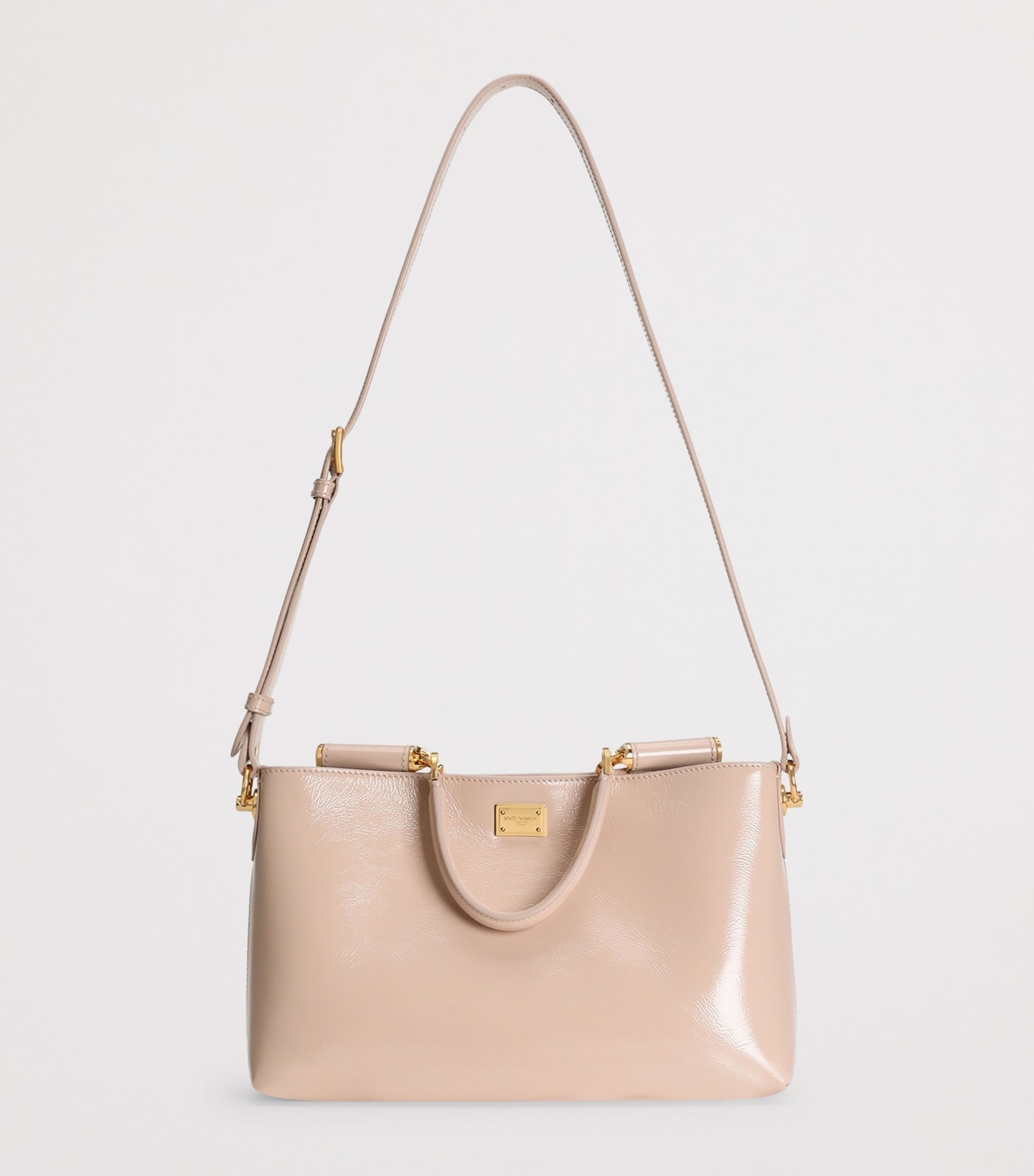 Dolce&Gabbana Calfskin Vittoria Shoulder Bag Nude Image 2