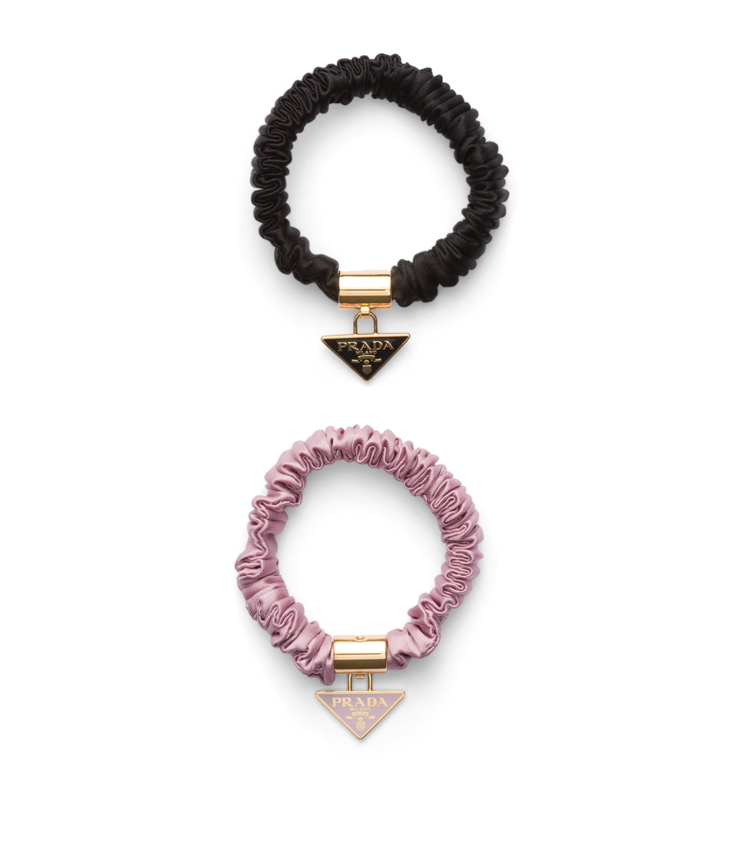 Prada Silk Logo Hair Ties (Set of 2) Image 1