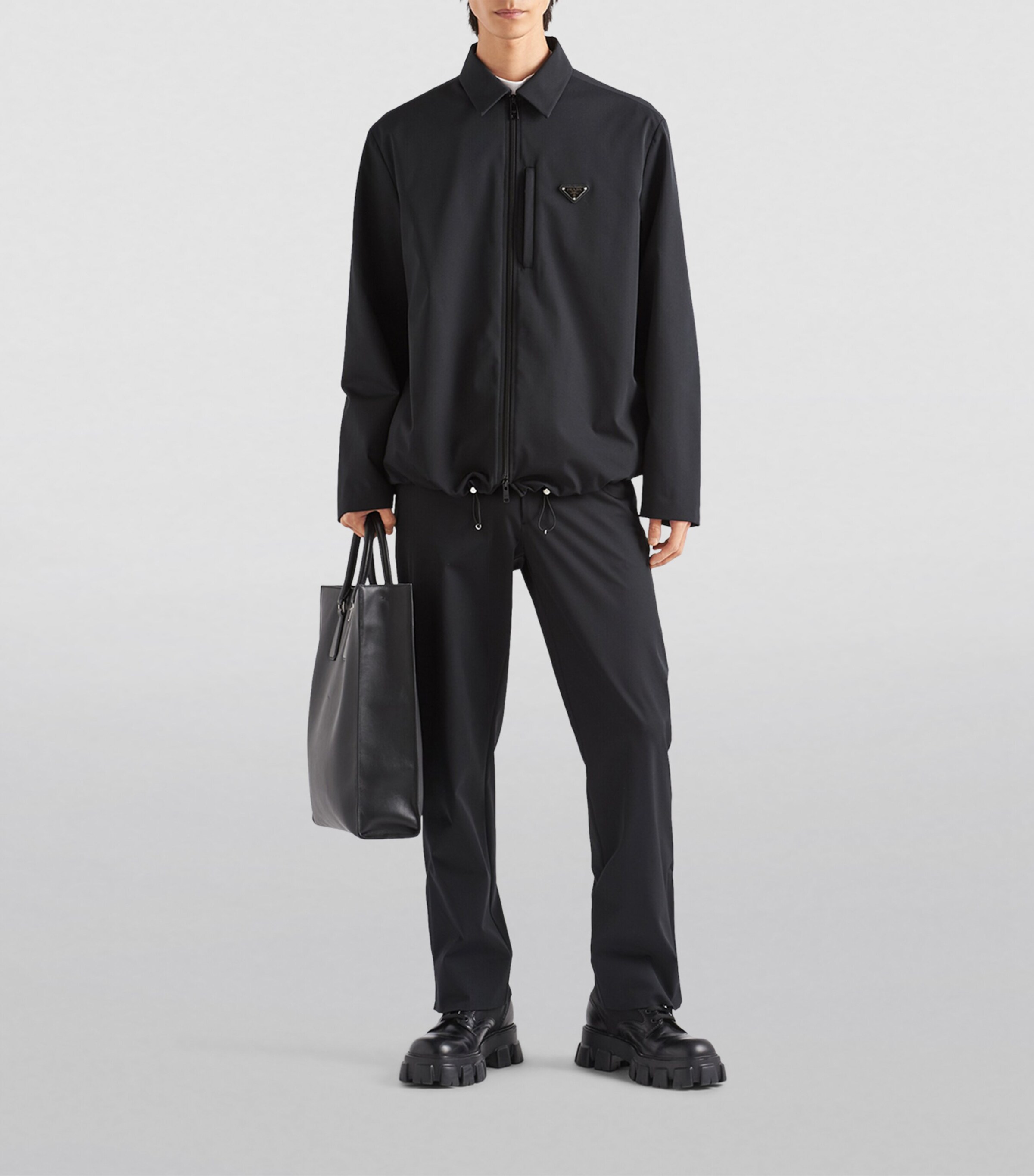 Prada Split-Detail Trousers | Harrods UK