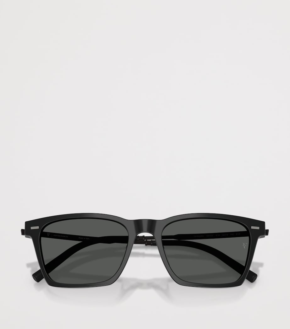 Oliver Peoples R-19 Pillow Sunglasses Black Image 7
