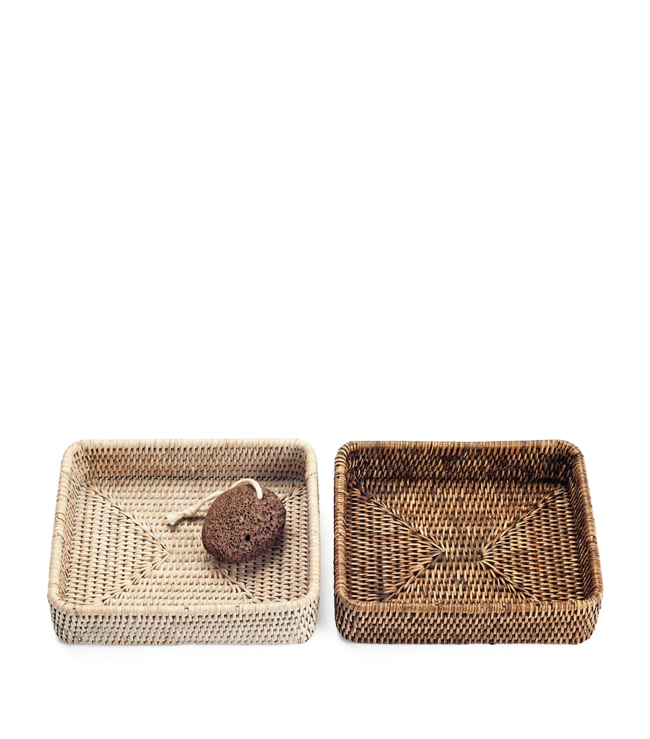 Decor Walther Rattan Basket Tray (22cm x 18cm) Rattan Light Image 2