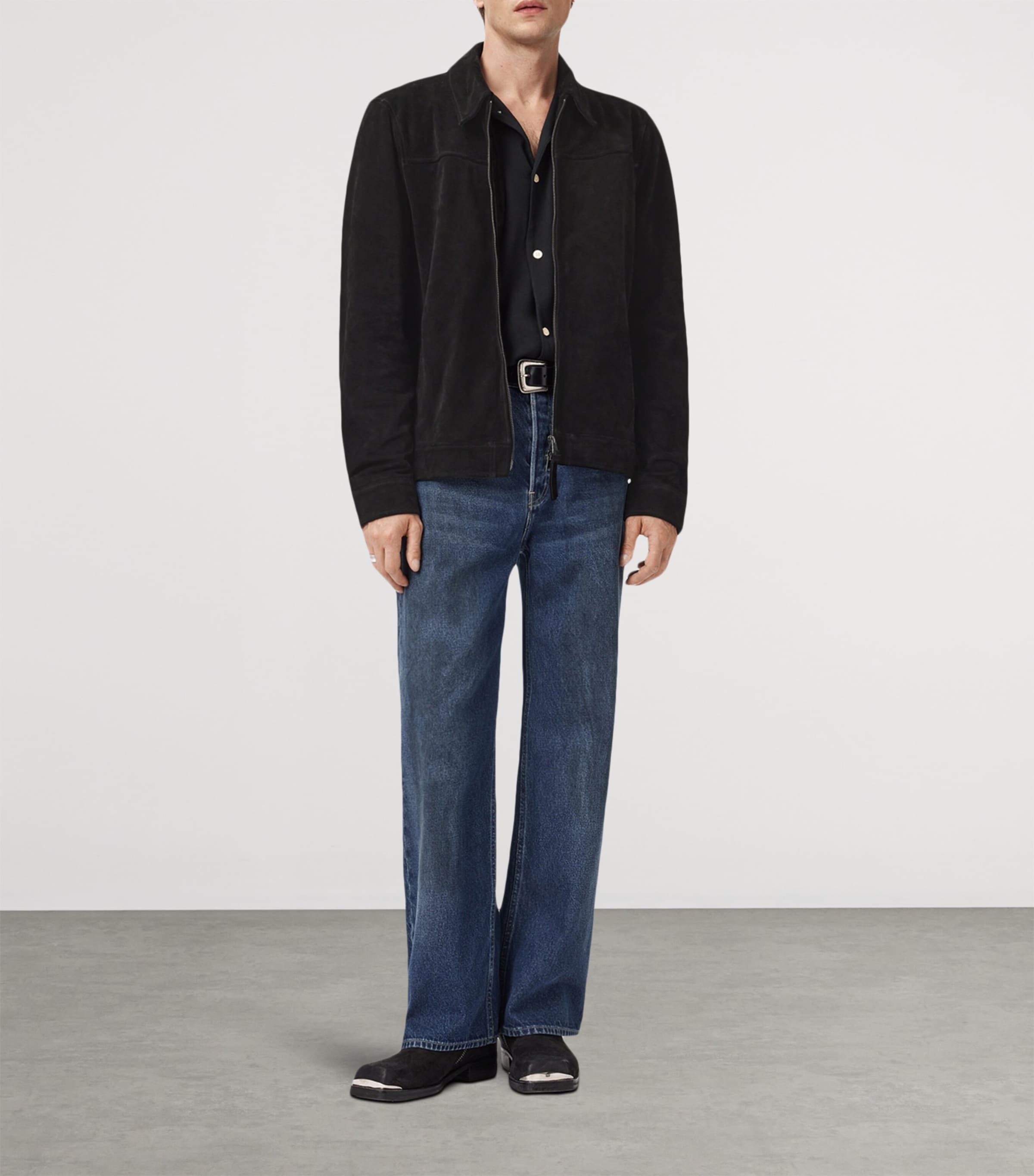 Suede Rhone Jacket BLACK Image 2